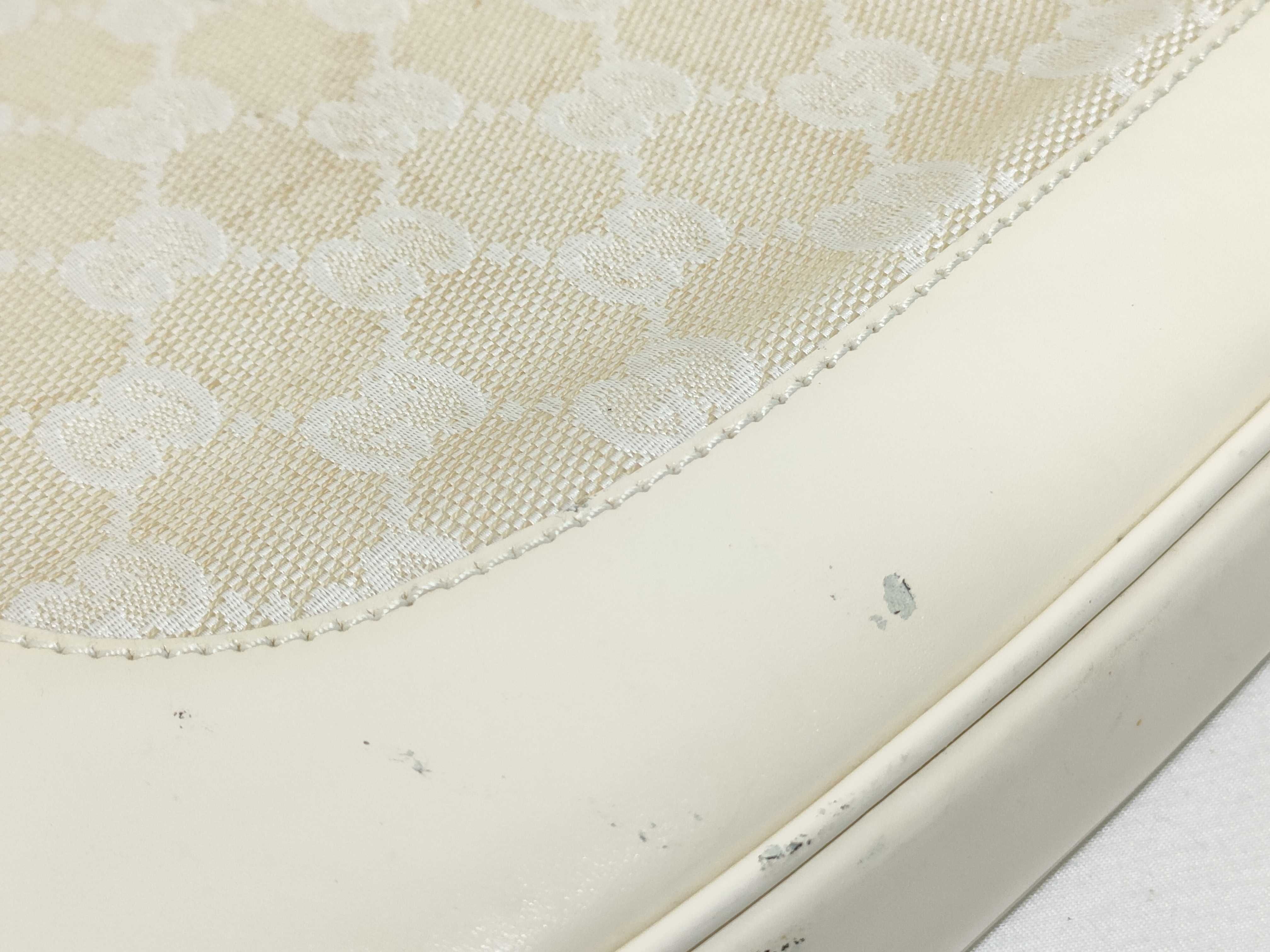 GG Canvas Gucci New Jackie Canvas Shoulder Bag Beige 001 3306 (Stains, Dirt, Peeling) — view 14