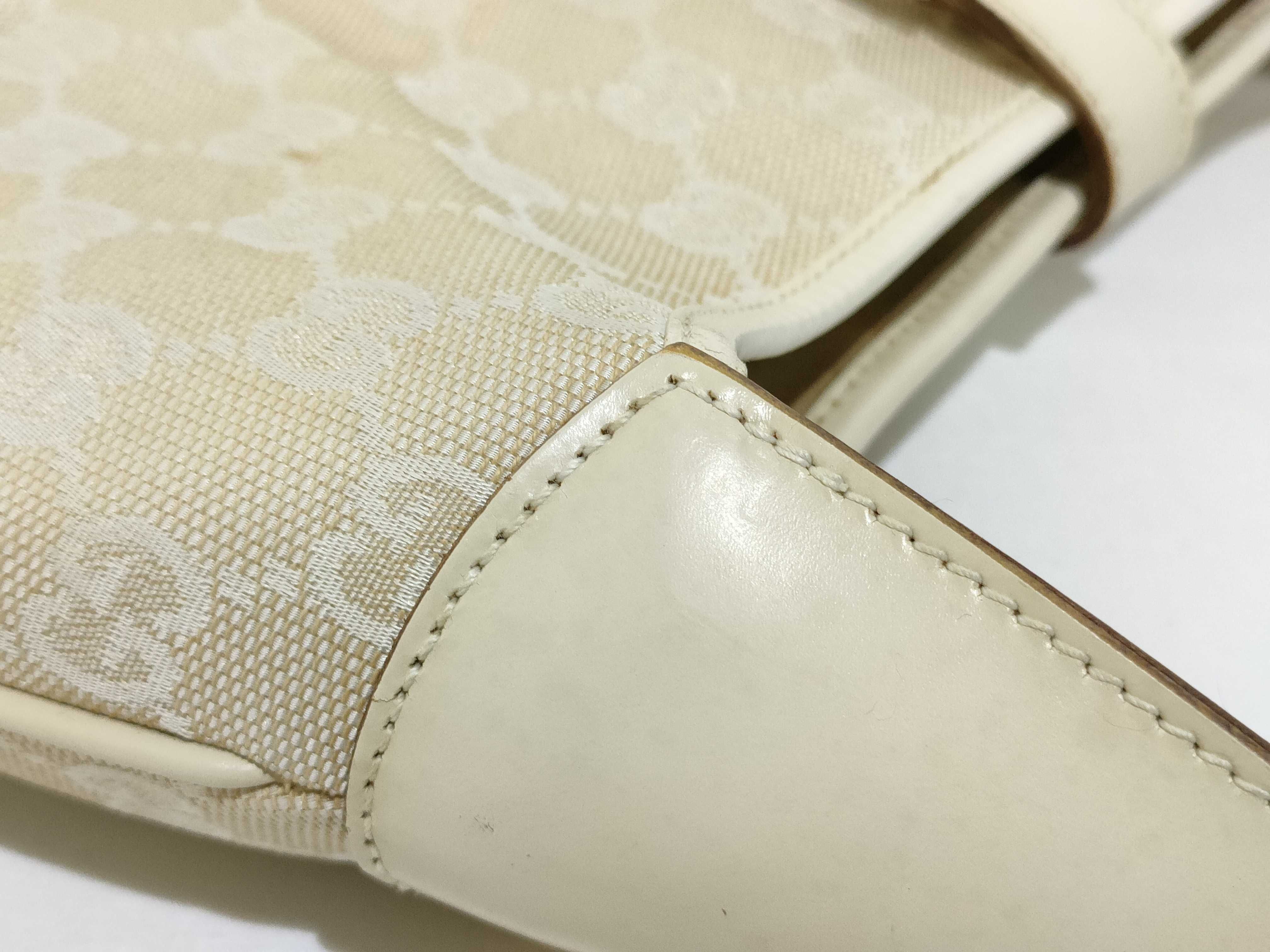 GG Canvas Gucci New Jackie Canvas Shoulder Bag Beige 001 3306 (Stains, Dirt, Peeling) — view 5