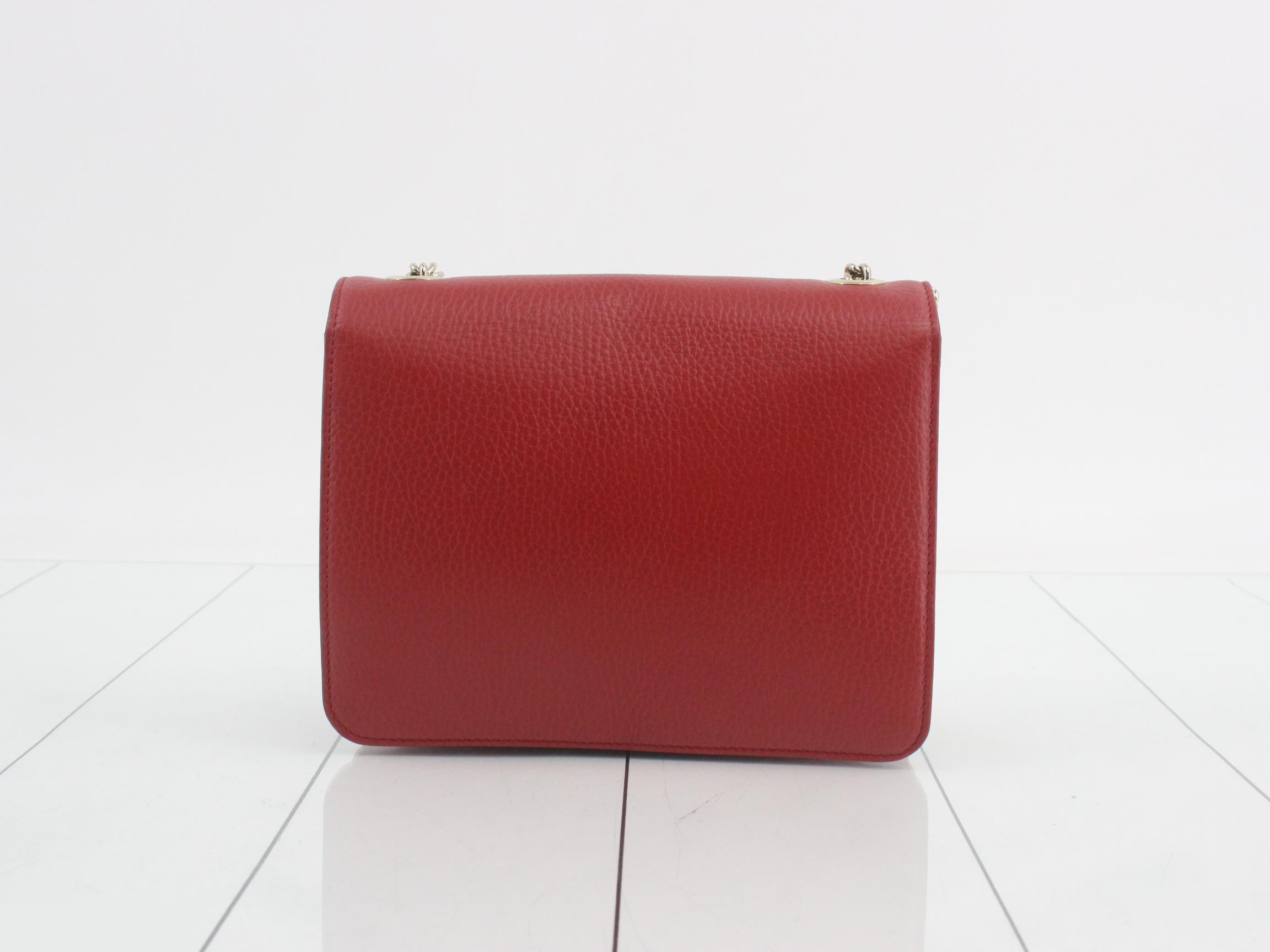 Interlocking Leather Chain Shoulder Bag — view 2