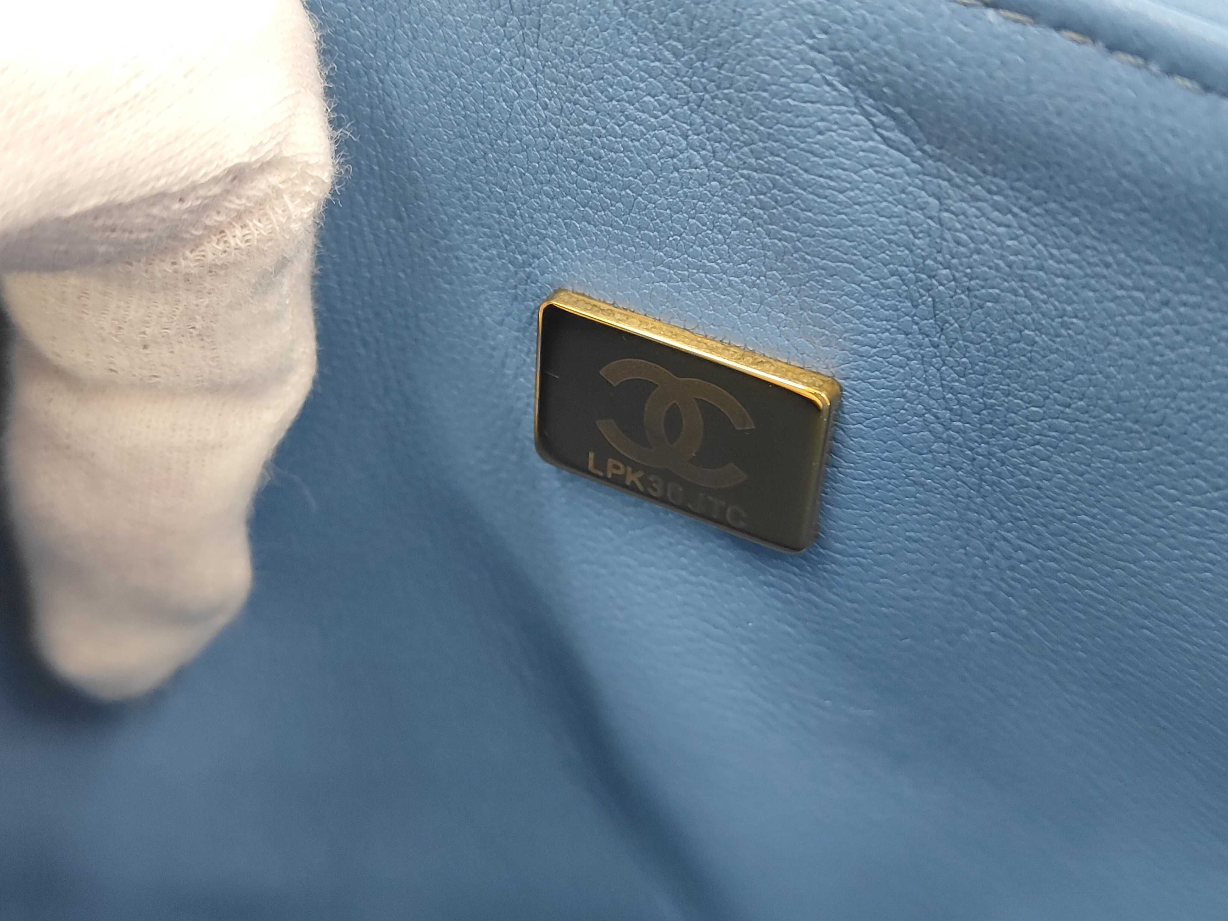 Denim Double Flap Handbag — view 11