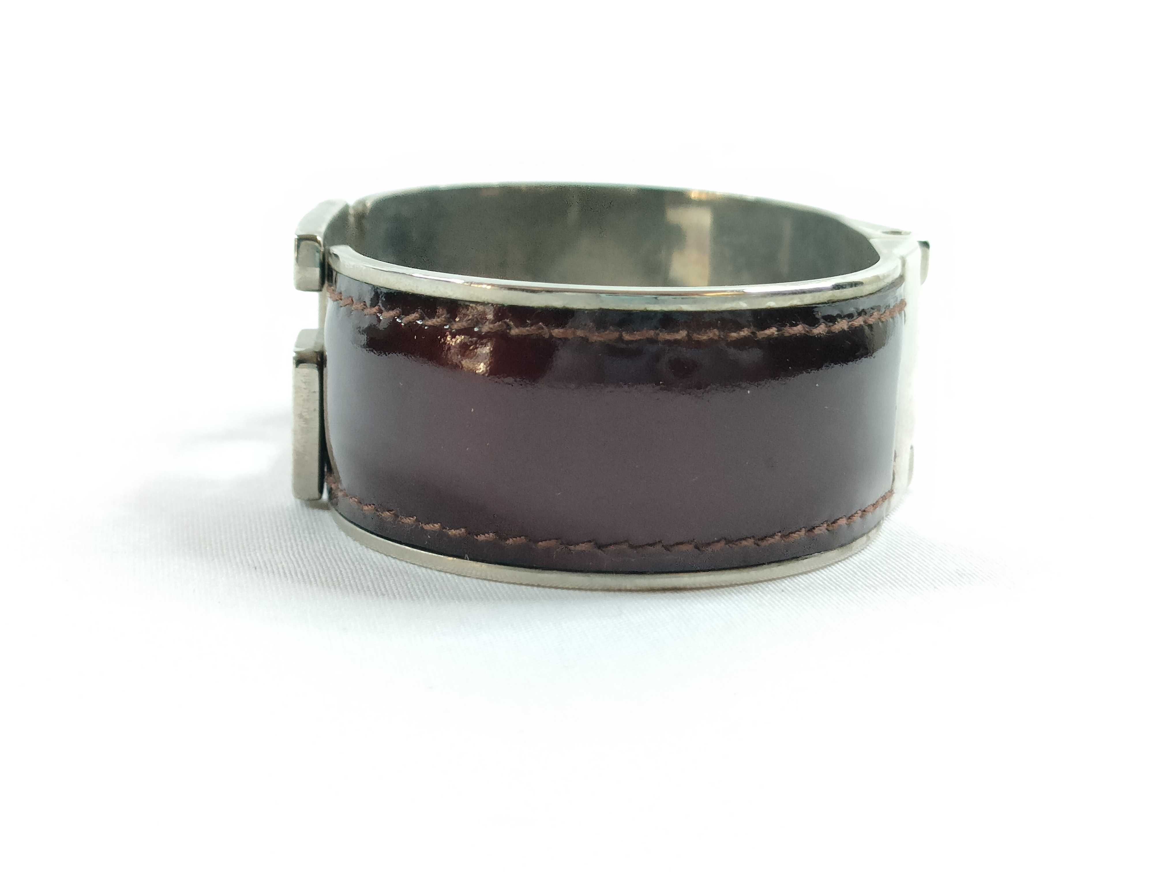 Patent Leather Bangle Bracelet — view 2