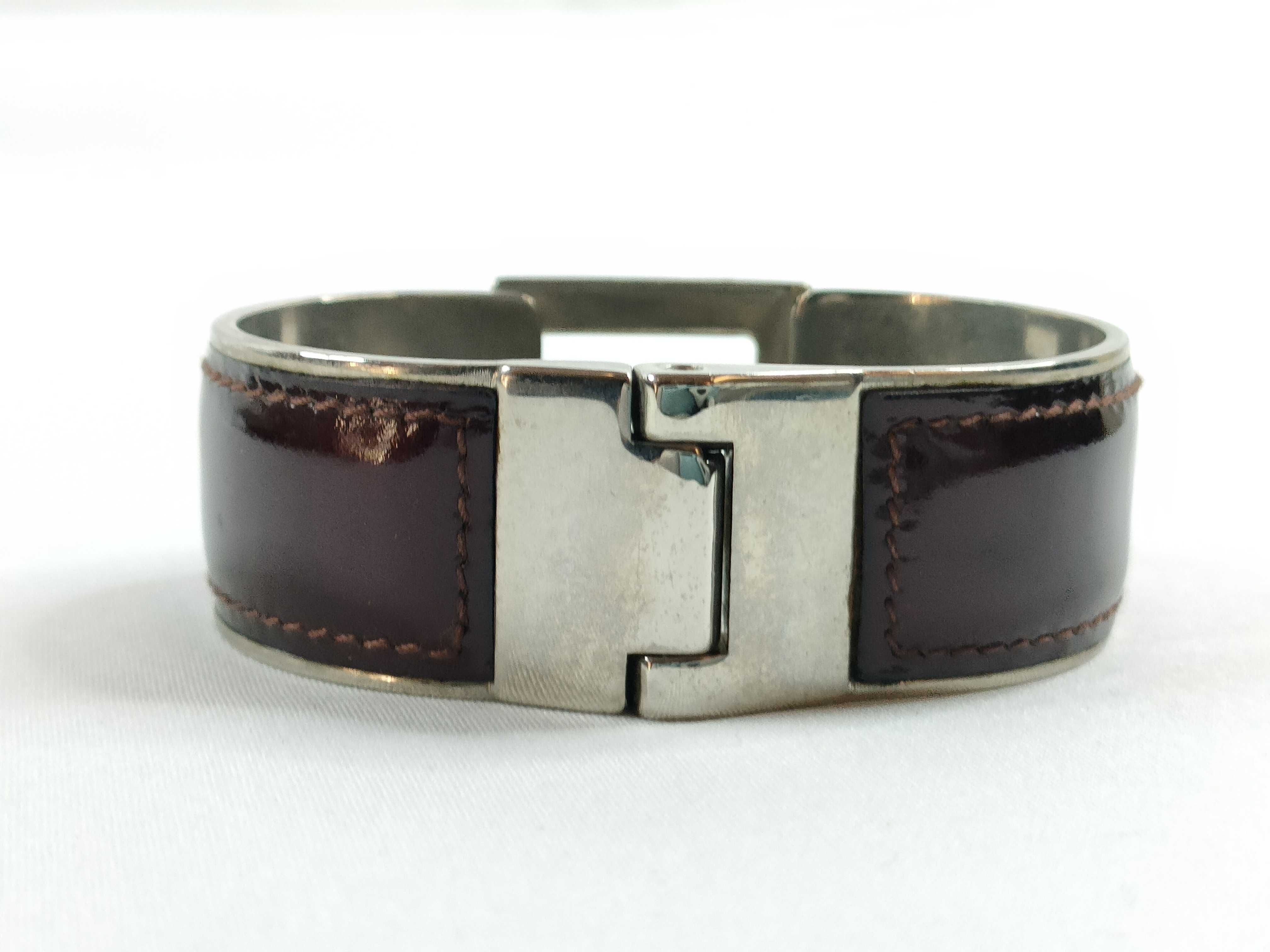 Patent Leather Bangle Bracelet — view 3