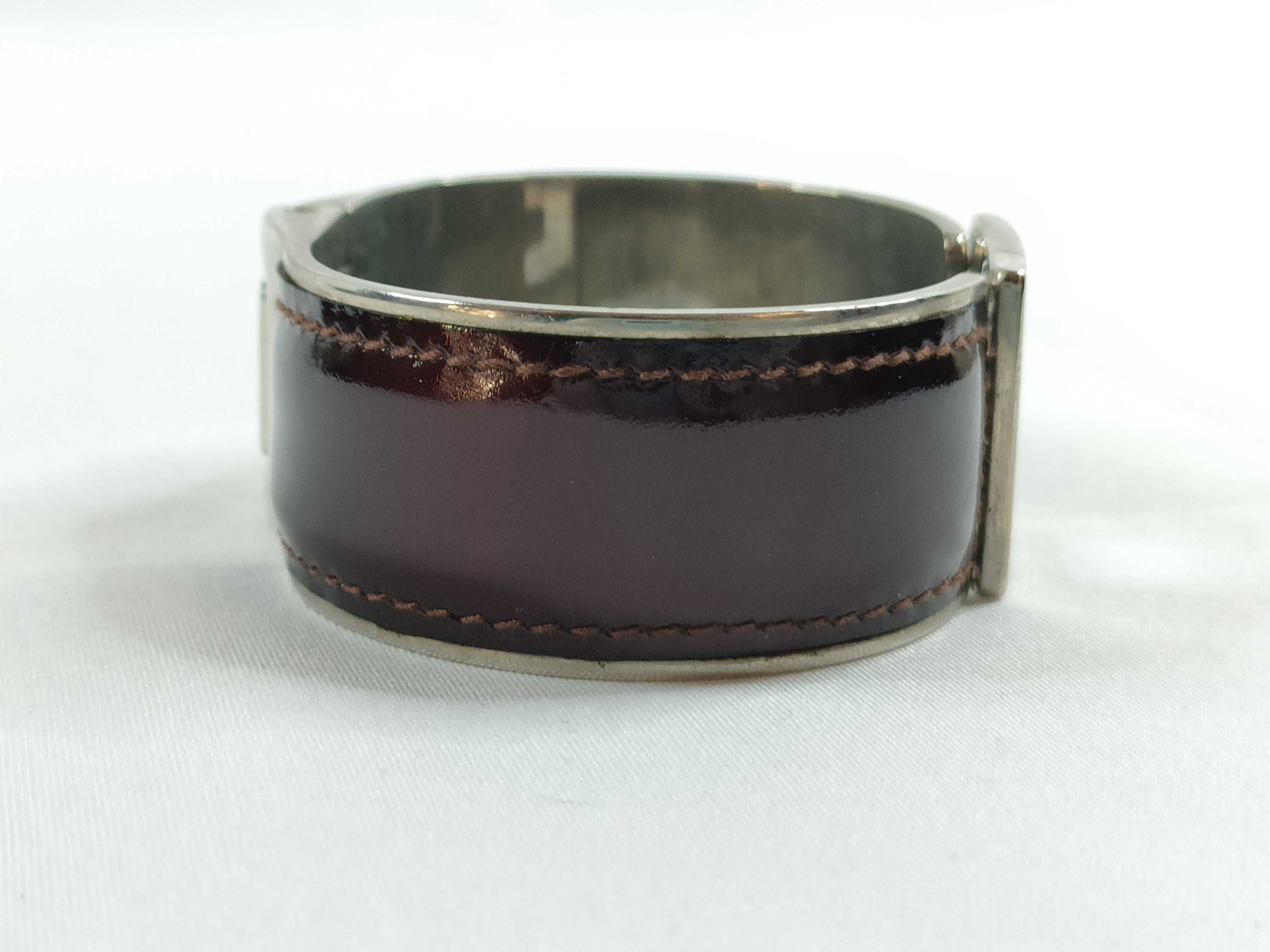 Patent Leather Bangle Bracelet — view 4