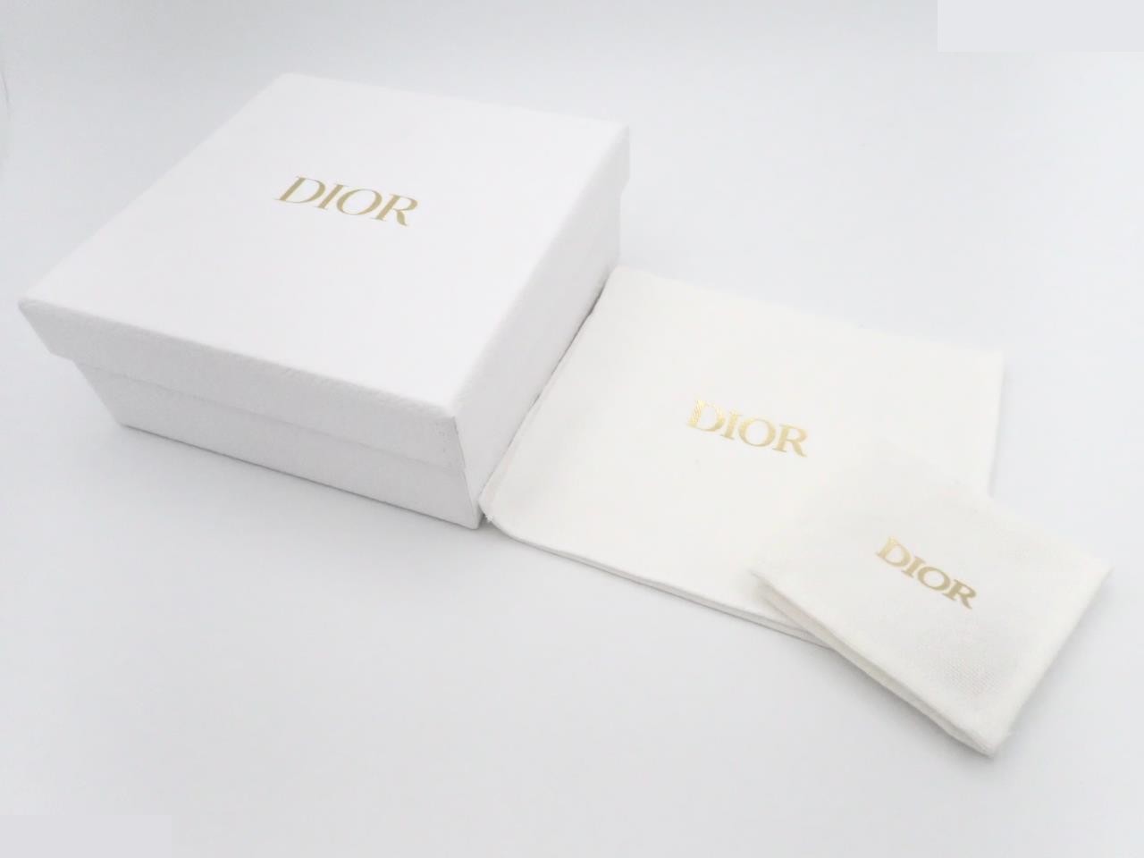 CD logo pearl swing earrings — view 4