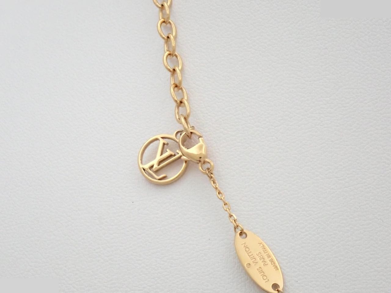 M62809 Collier LV Rocky Necklace Gold GP — view 2