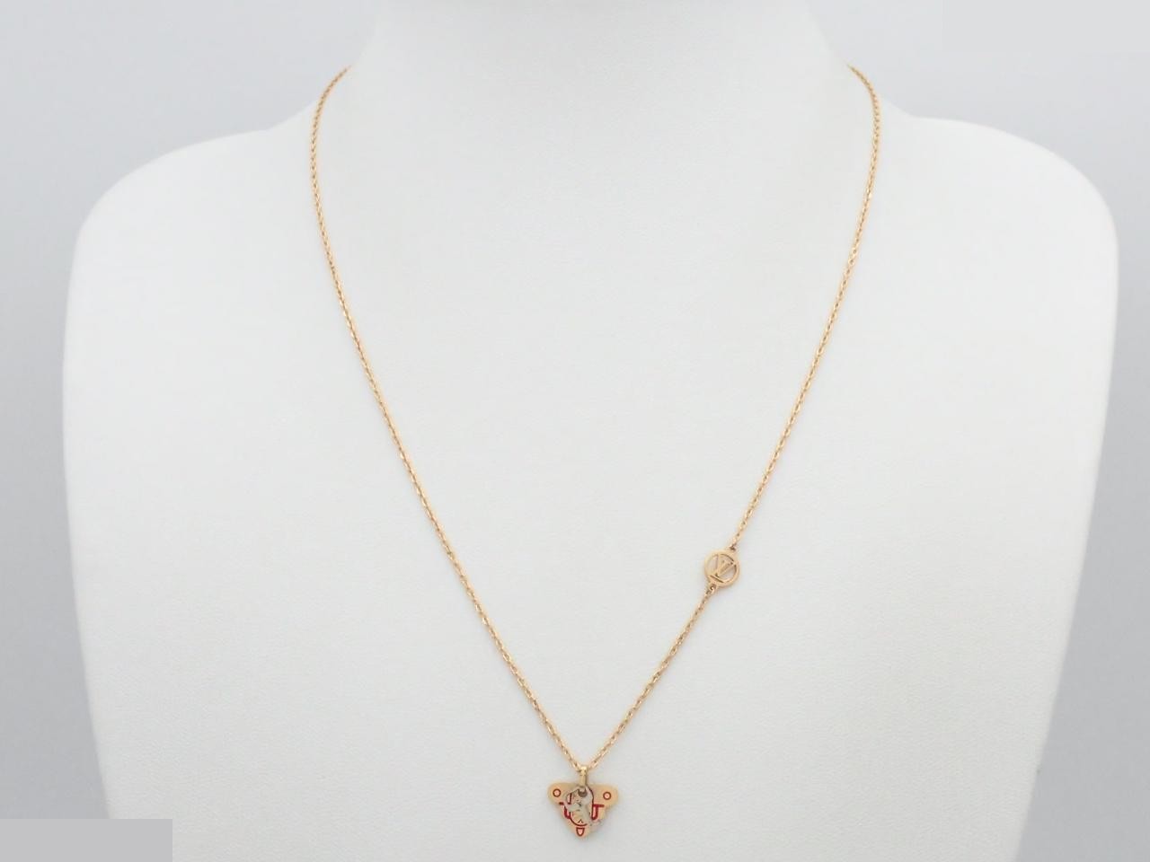M62809 Collier LV Rocky Necklace Gold GP — view 3