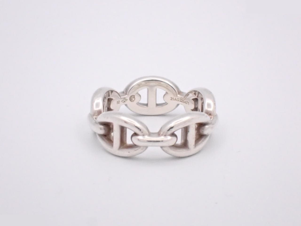 Chaine d'Ancre Enchainée Ring, Ag925/5.8g, Stamped 52 — view 2