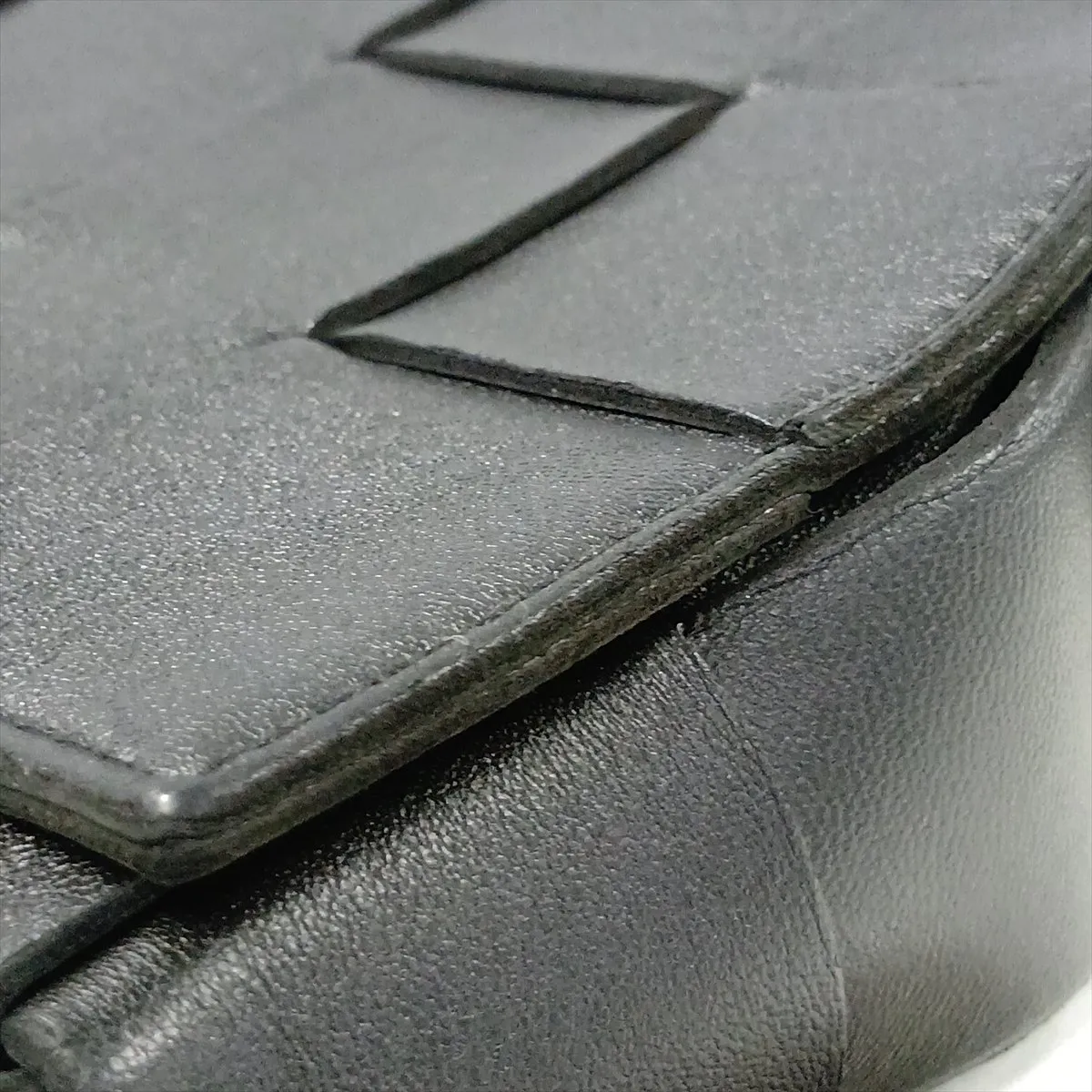 Maxi Intrecciato Cassette Leather Shoulder Bag, Black — view 10