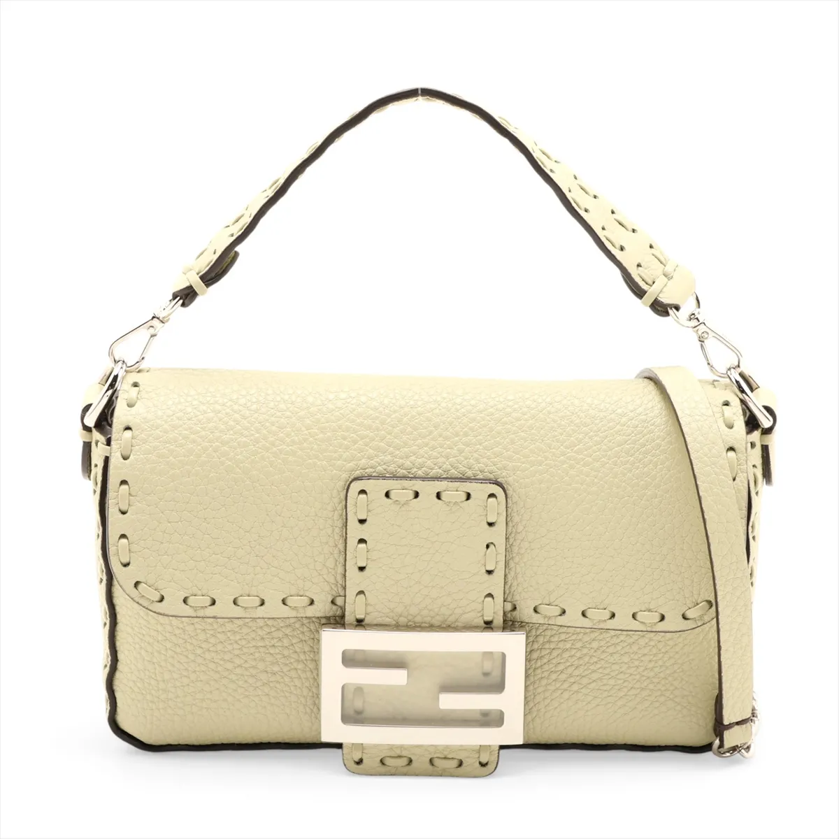Selleria Mini Bucket Leather 2-Way Shoulder Bag, Green 8BS017
