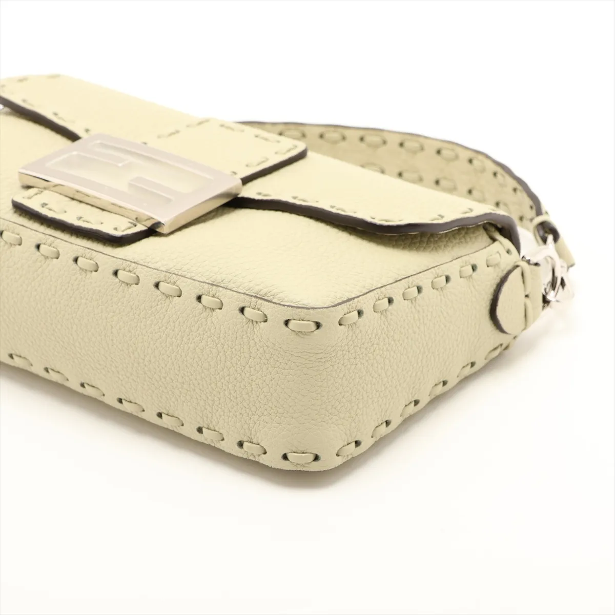 Selleria Mini Bucket Leather 2-Way Shoulder Bag, Green 8BS017 — view 3