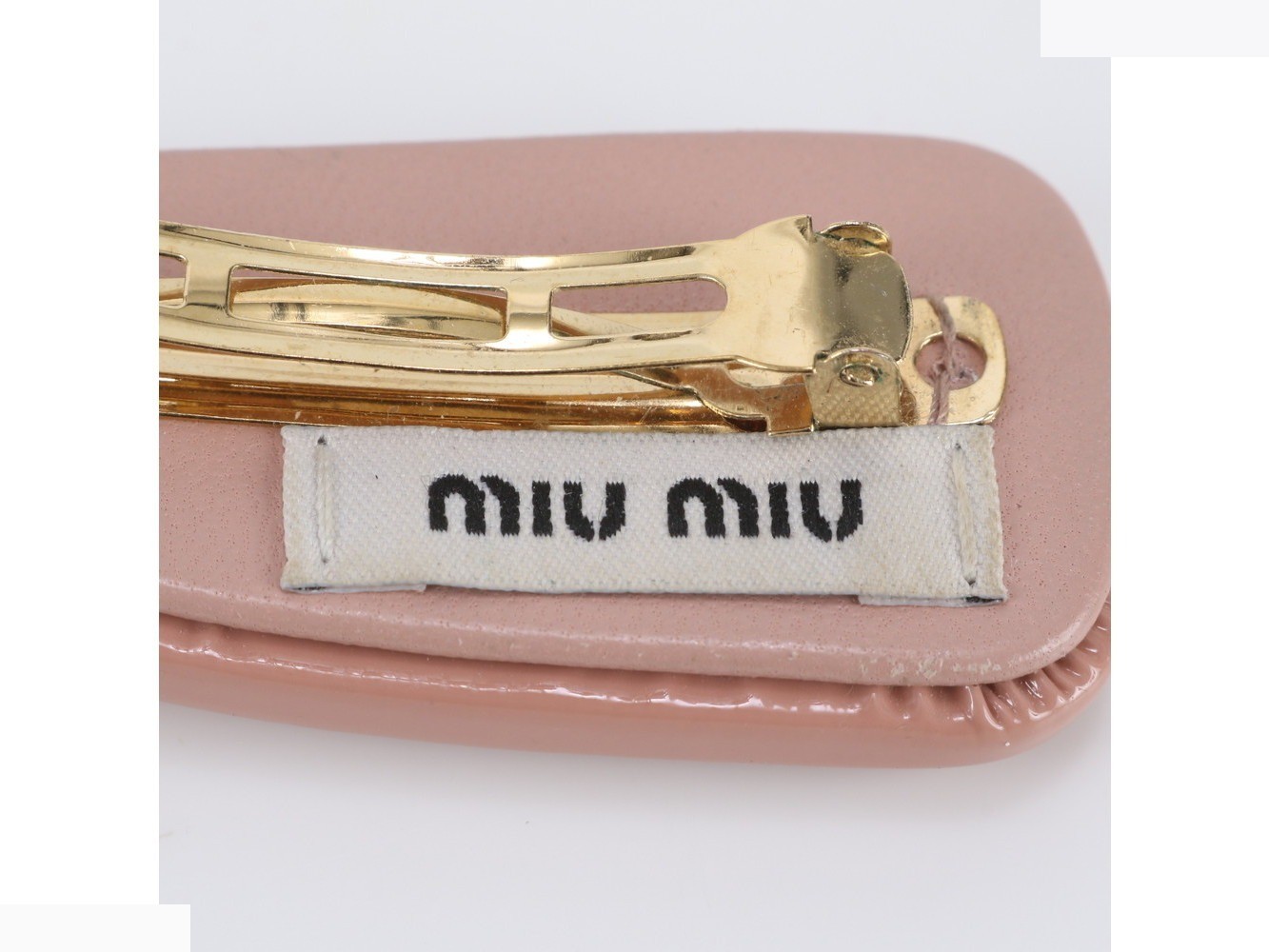 Hair clip, hair pin, barrette, leather hair accessory — view 8