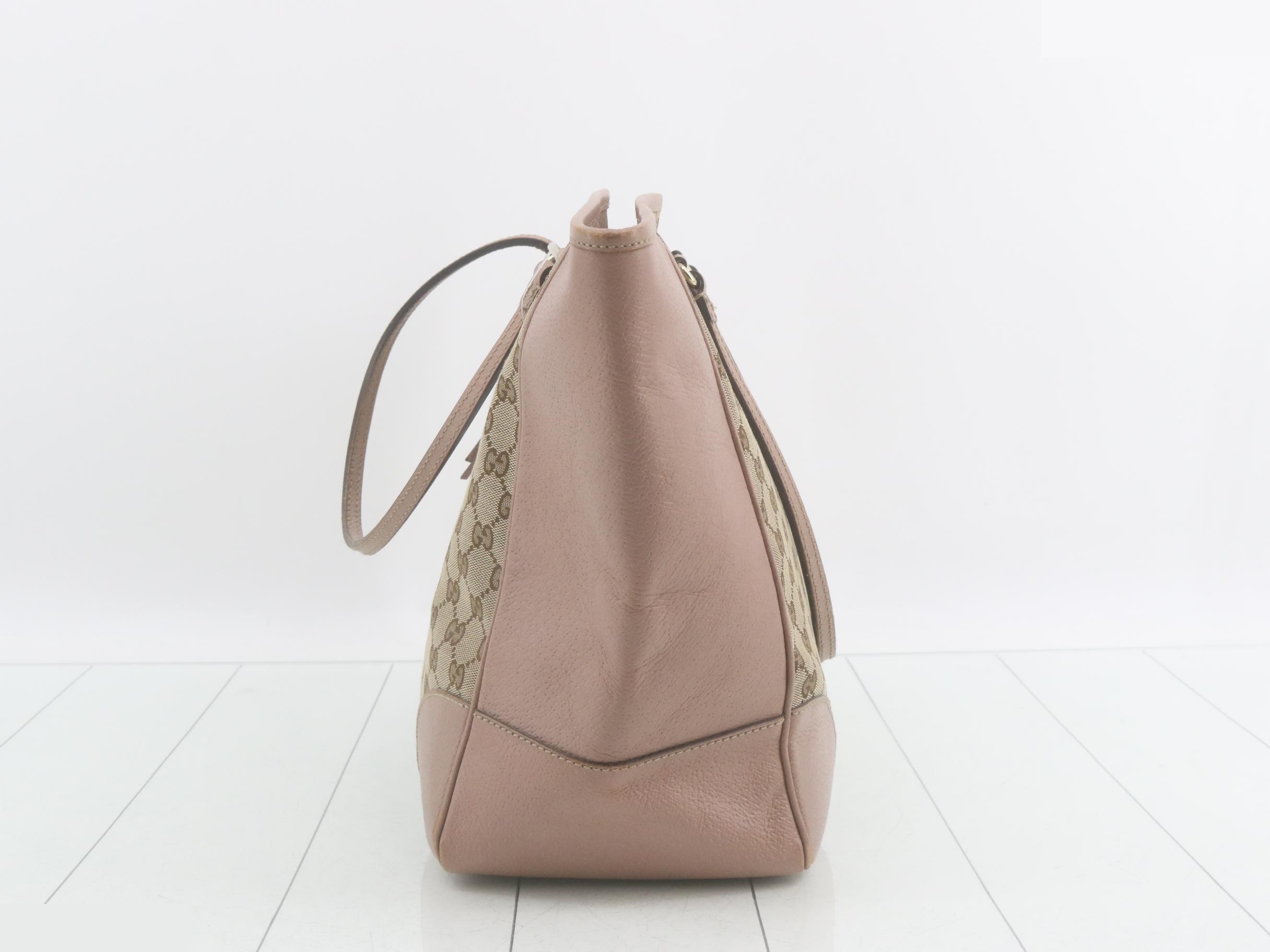 GG Canvas Tote Bag - Brown x Pink Beige — view 3