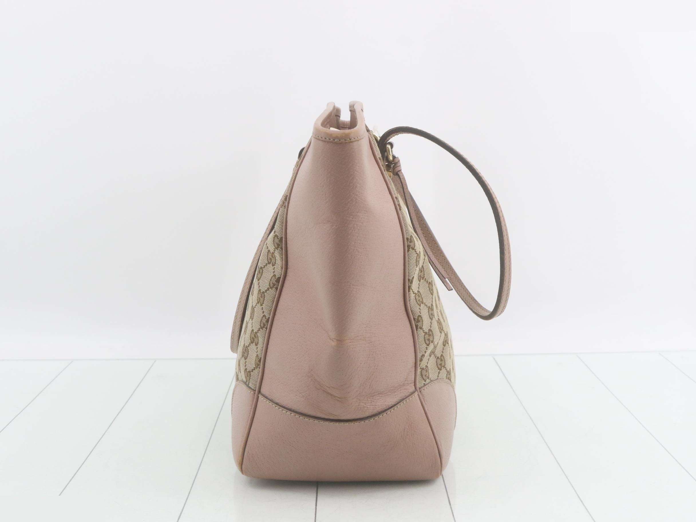 GG Canvas Tote Bag - Brown x Pink Beige — view 4