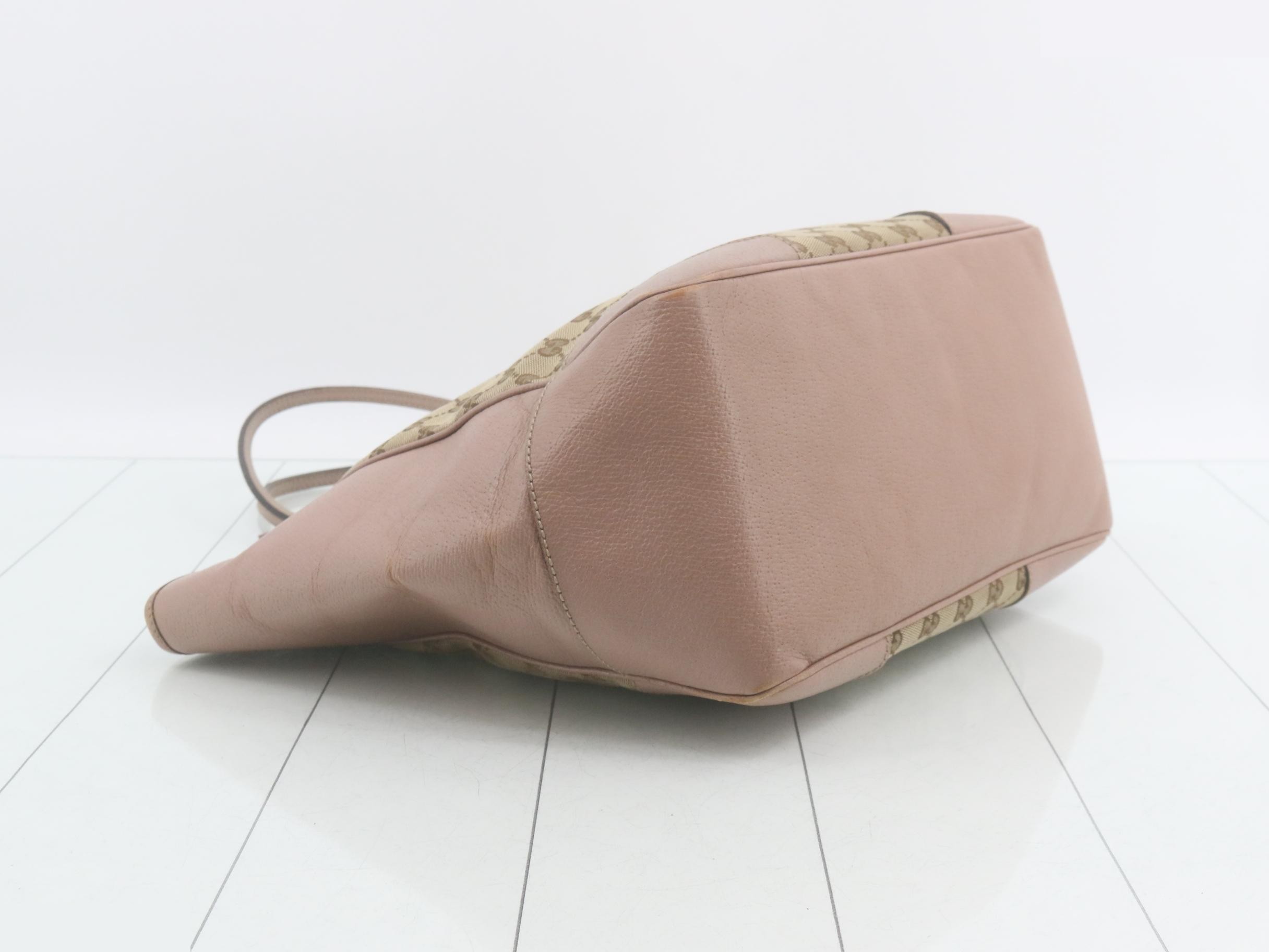 GG Canvas Tote Bag - Brown x Pink Beige — view 5