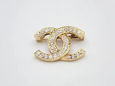 Coco Mark Gold Brooch