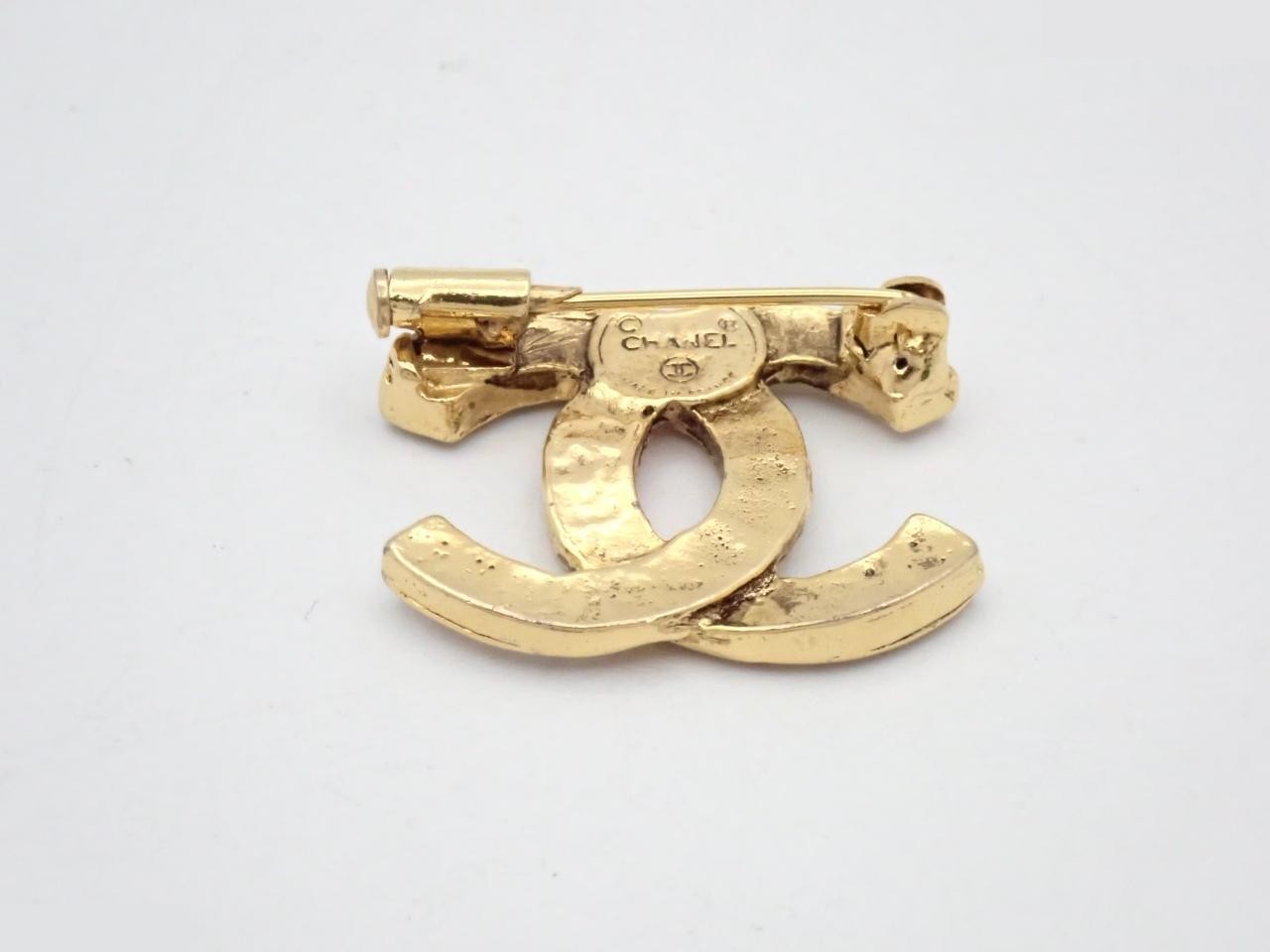 Coco Mark Gold Brooch — view 2