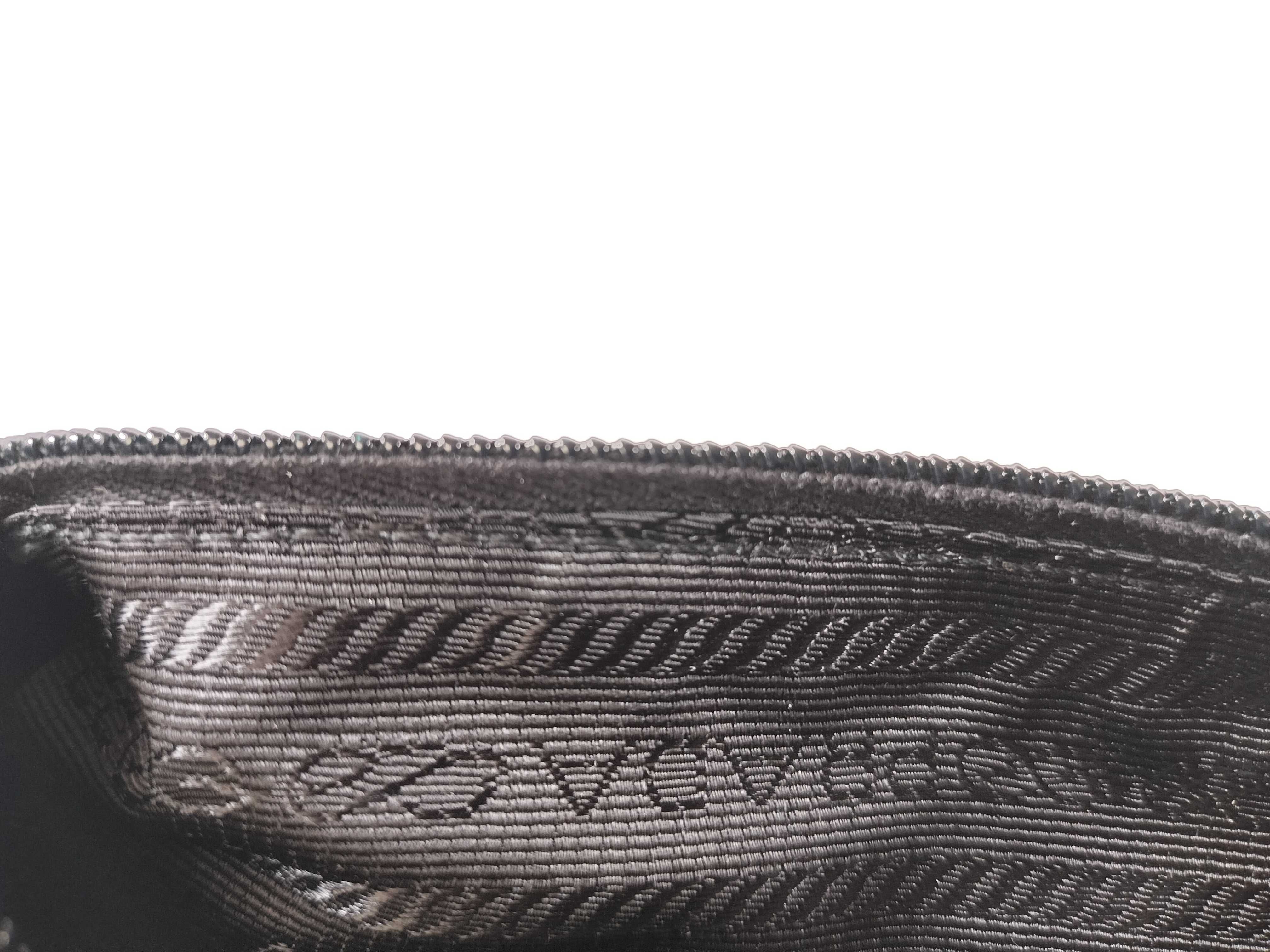 Nylon Shoulder Bag, Black, Triangle Logo Plate, Zipper Included, B8994 134 Shoulder Bag — view 12