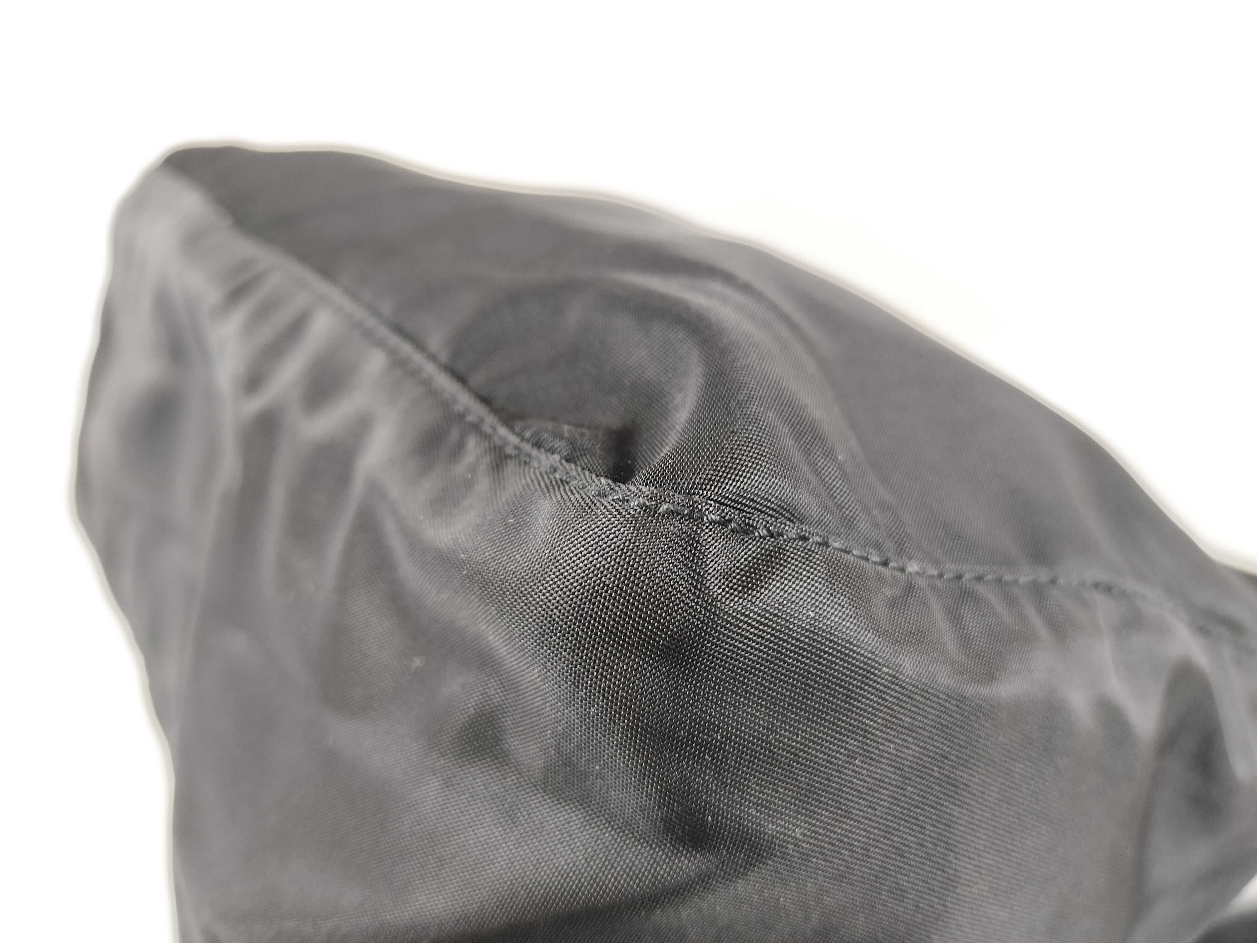 Nylon Shoulder Bag, Black, Triangle Logo Plate, Zipper Included, B8994 134 Shoulder Bag — view 7