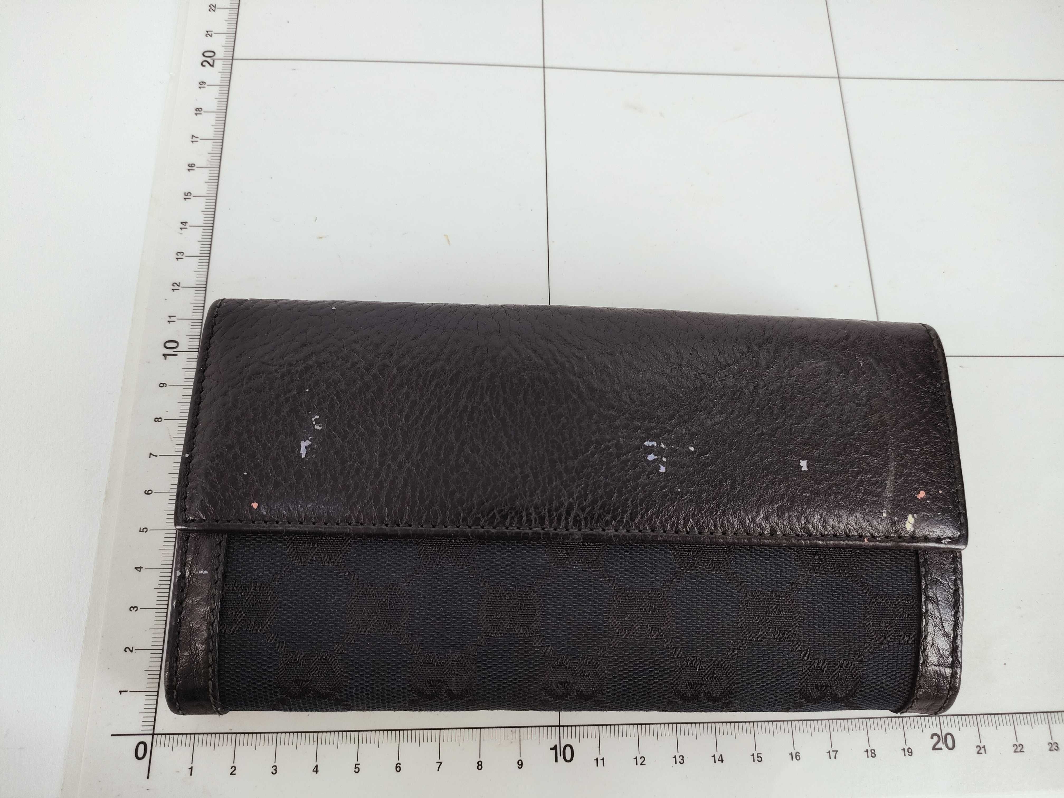 GG Canvas Black Leather Wallet — view 2