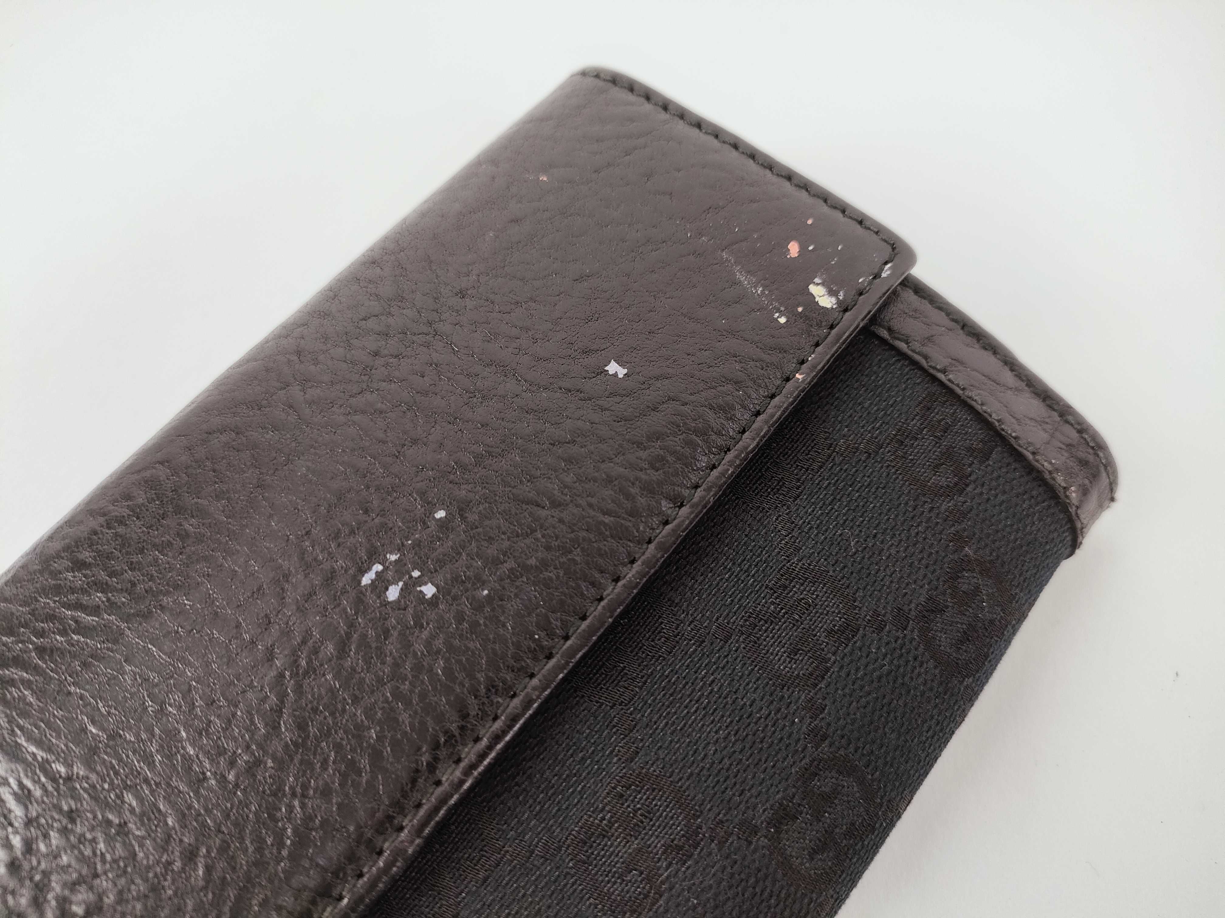 GG Canvas Black Leather Wallet — view 15