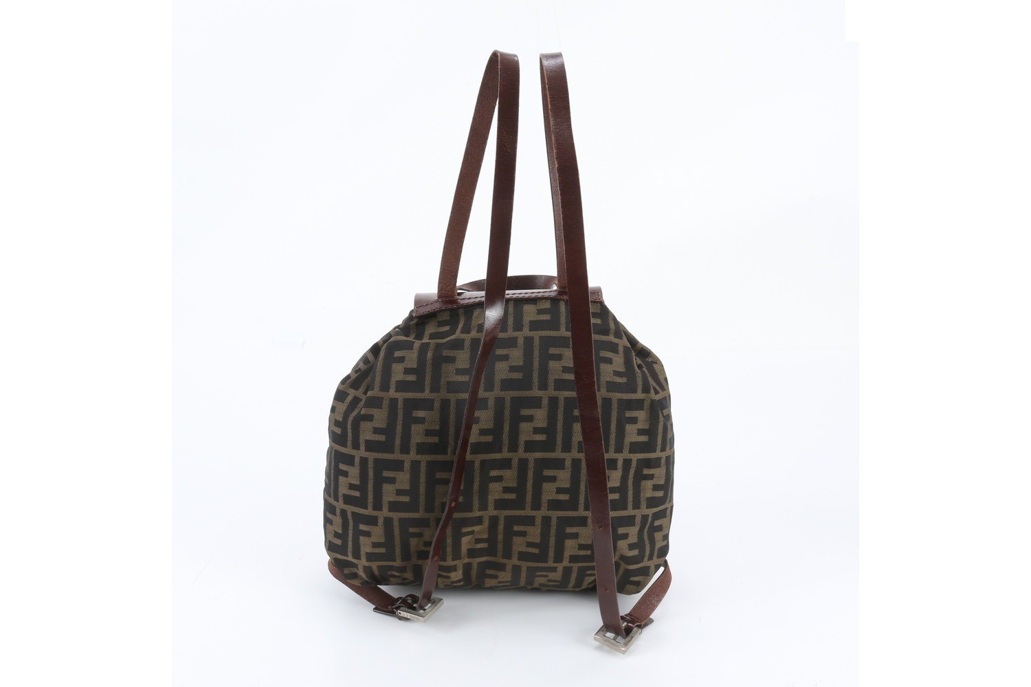 Zucca Leather Nylon Backpack — view 4