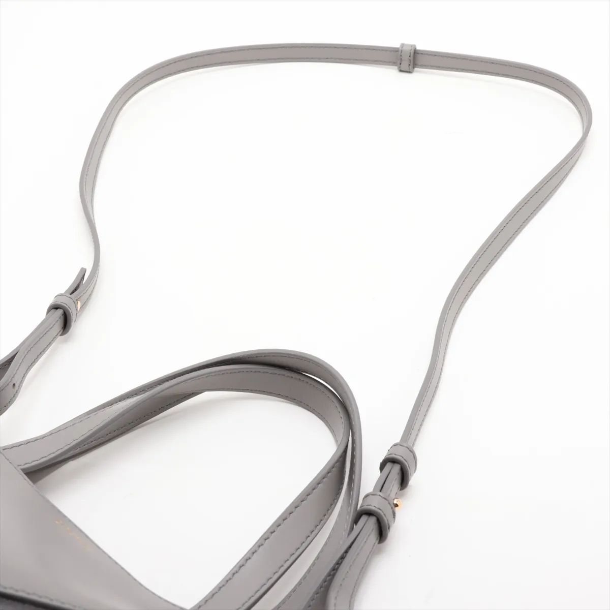 Puzzlefold Mini Leather 2-Way Tote Bag, Gray — view 7