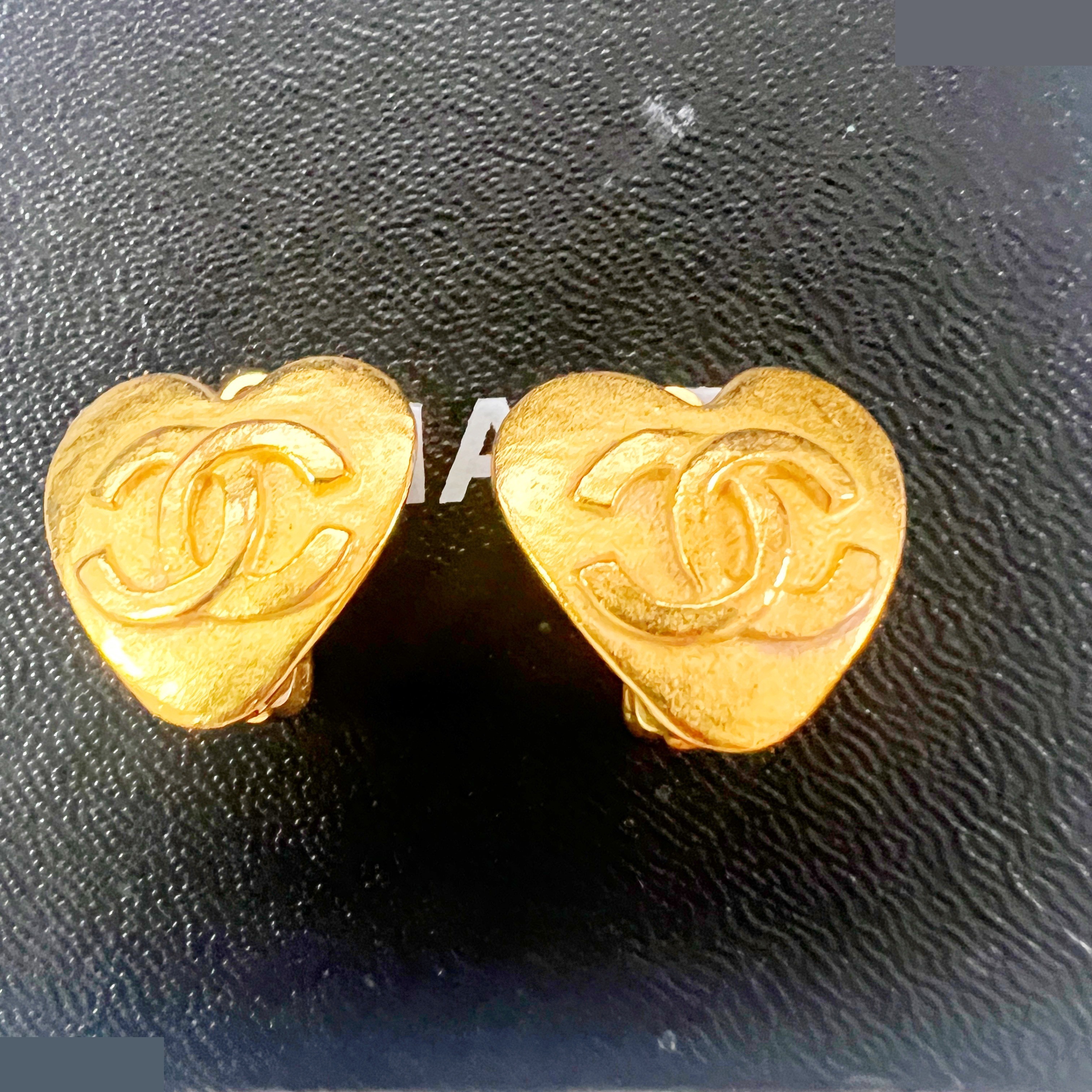 95P Heart Coco Mark Earrings — view 2