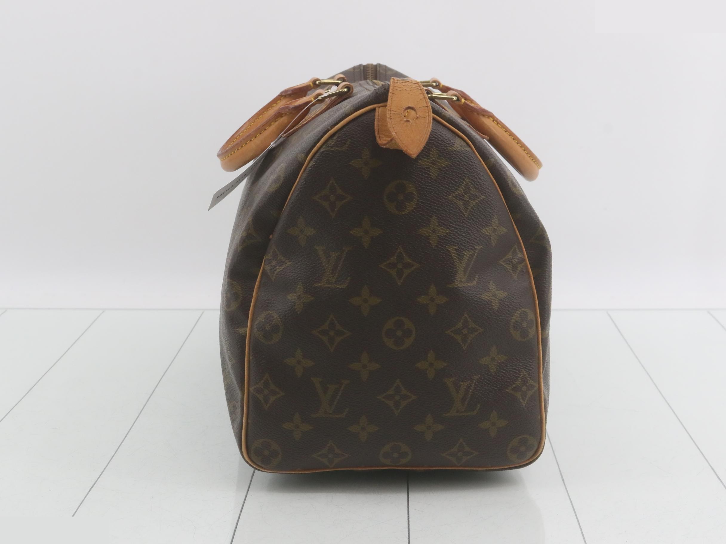 Speedy 35 Monogram Brown Handbag — view 3