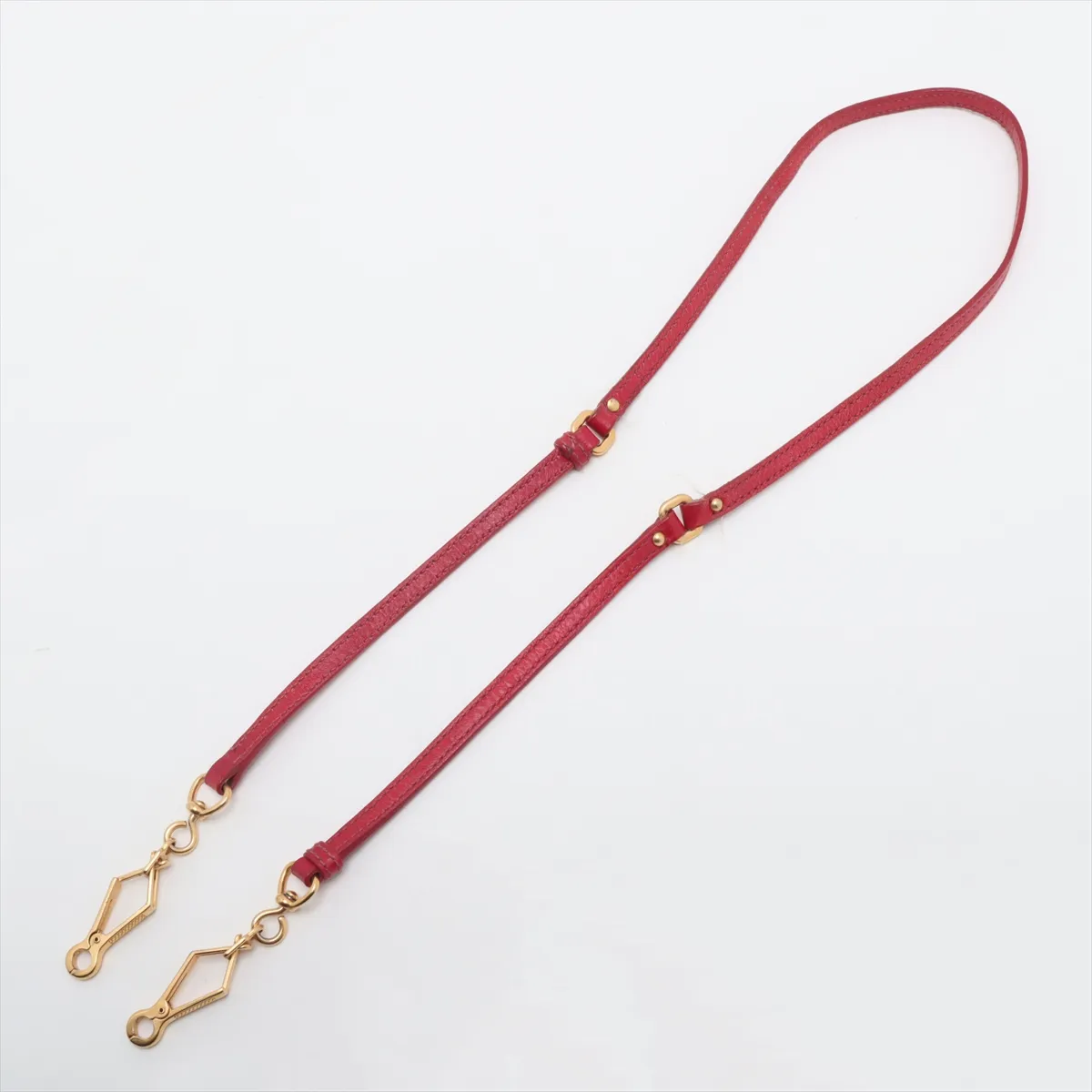 Matelasse Leather 2WAY Handbag Red — view 7