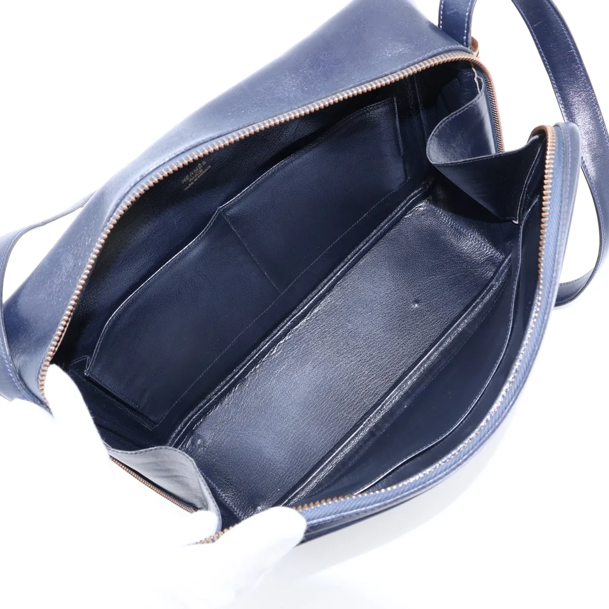 Vintage Box Calf Leather, Blue Indigo, Gold Hardware D: 1974 — view 6