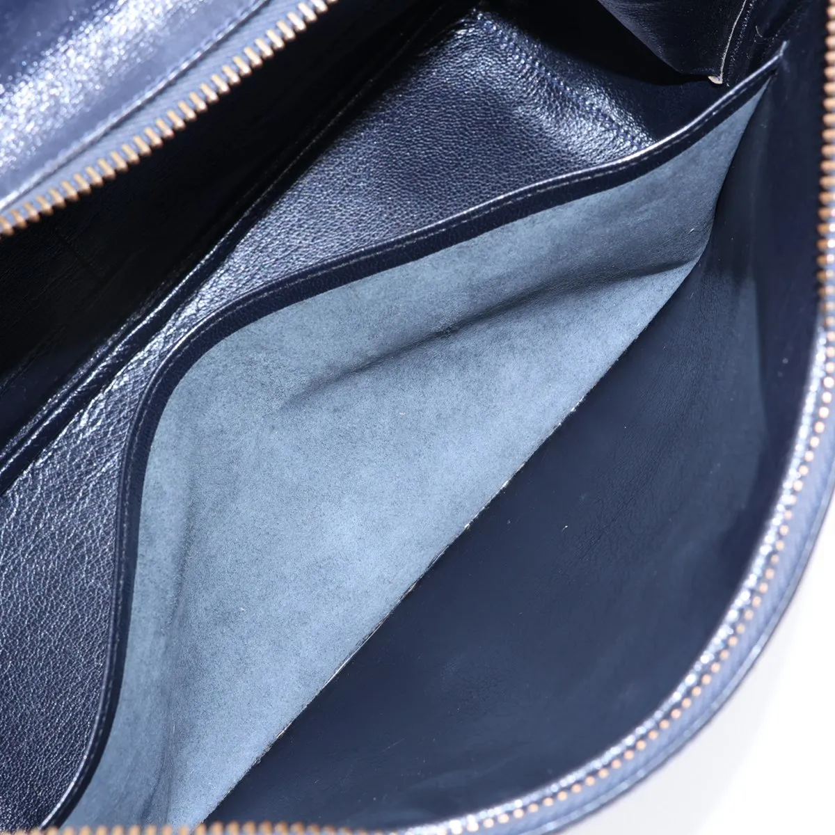 Vintage Box Calf Leather, Blue Indigo, Gold Hardware D: 1974 — view 7