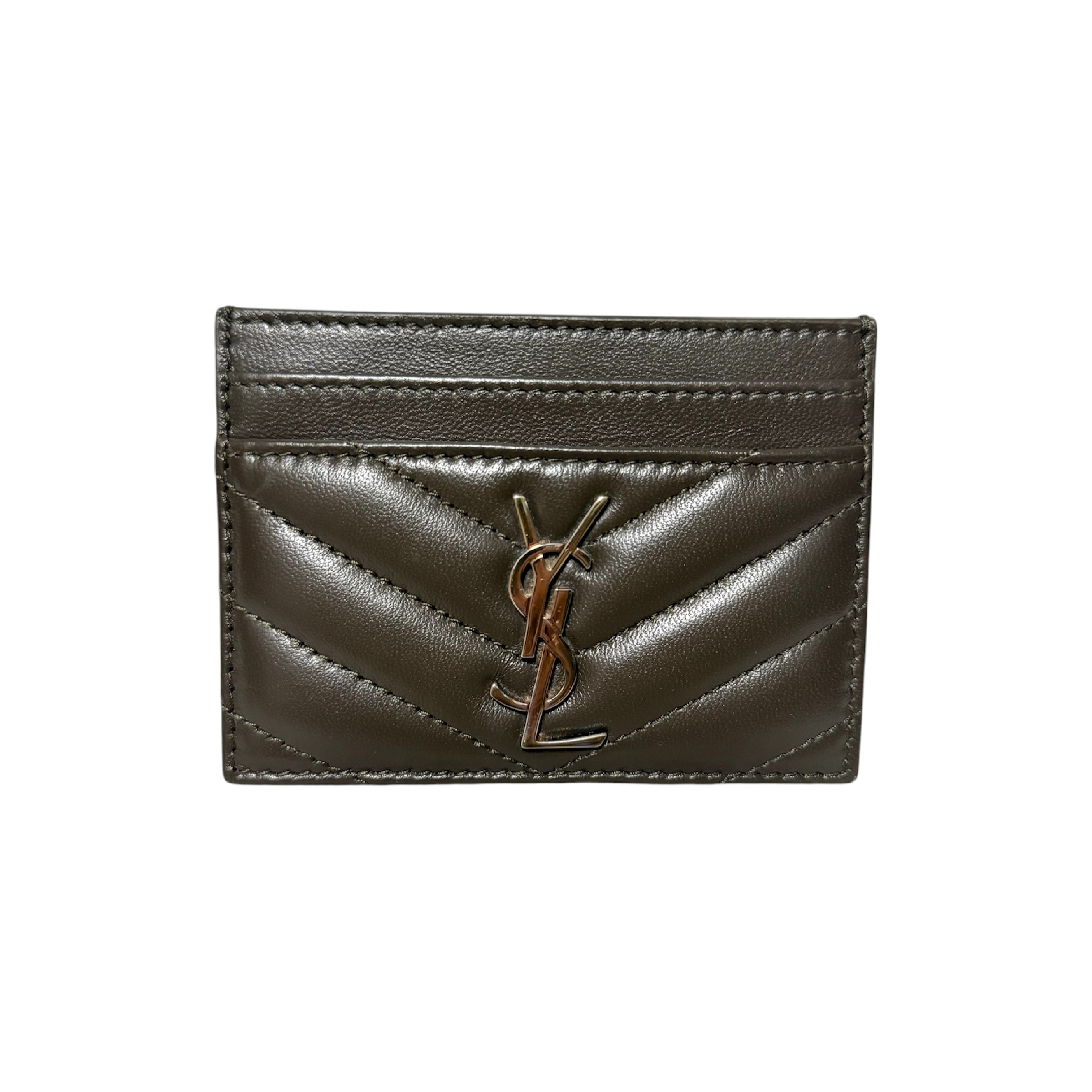 Cassandra Dark Green Lambskin Card Case