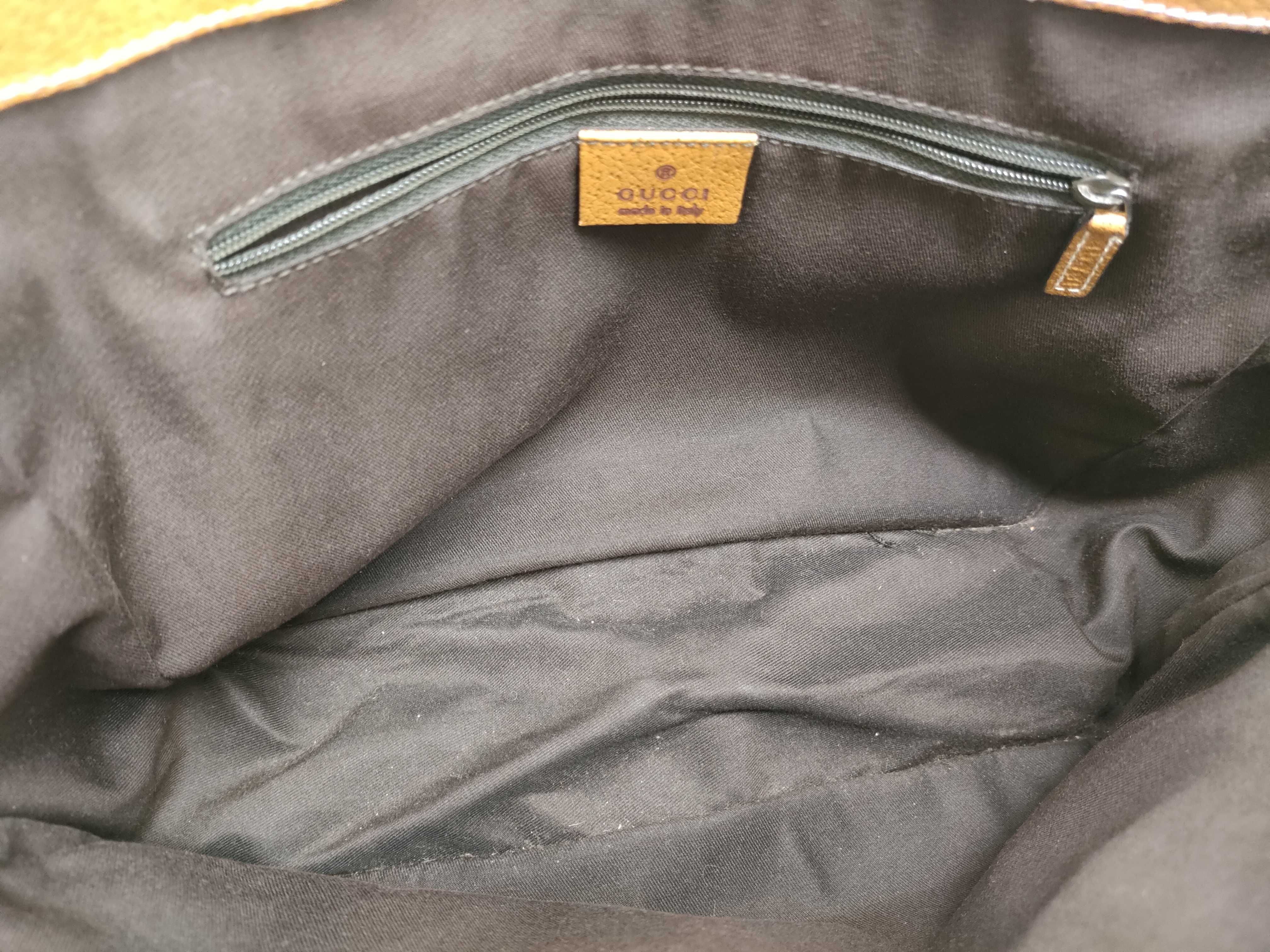 GG Canvas Handbag 113019 - GG Canvas, Leather, Beige Handbag — view 9