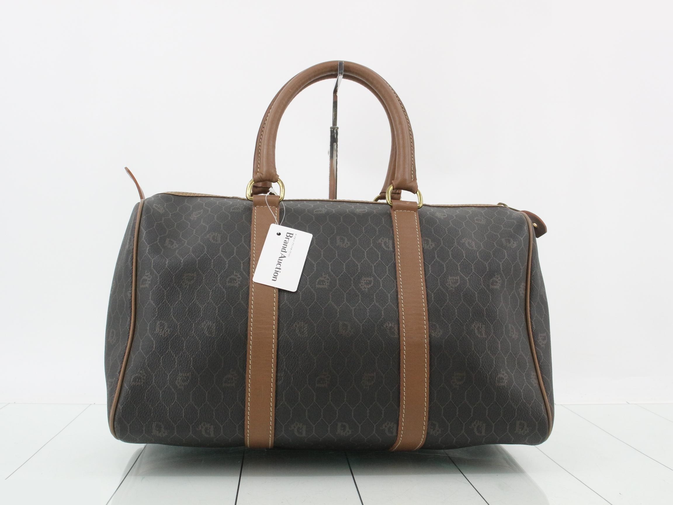 Honeycomb pattern PVC/leather handbag — view 2