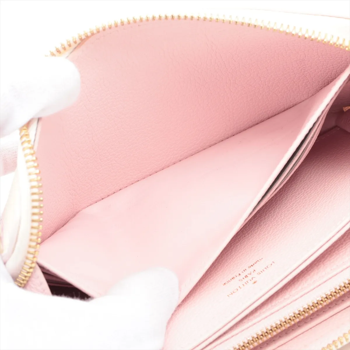 Monogram Empreinte Zippy Wallet M81299 Pink Round Zip Wallet (RFID detected) — view 4