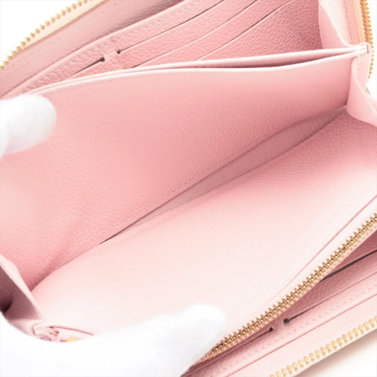 Monogram Empreinte Zippy Wallet M81299 Pink Round Zip Wallet (RFID detected) — view 7