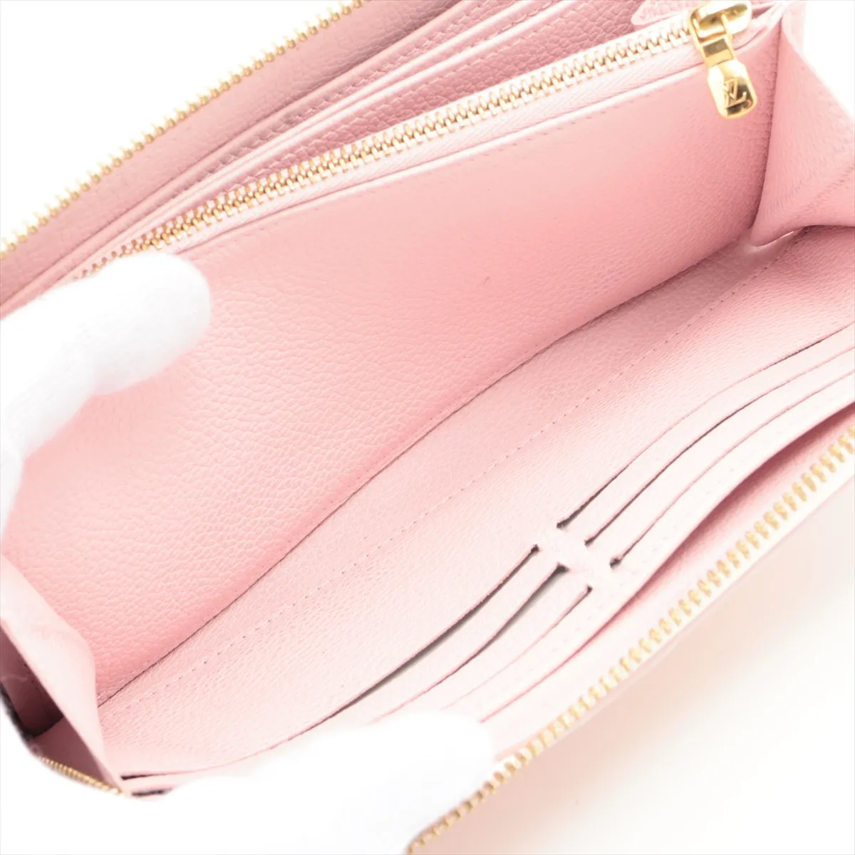 Monogram Empreinte Zippy Wallet M81299 Pink Round Zip Wallet (RFID detected) — view 8