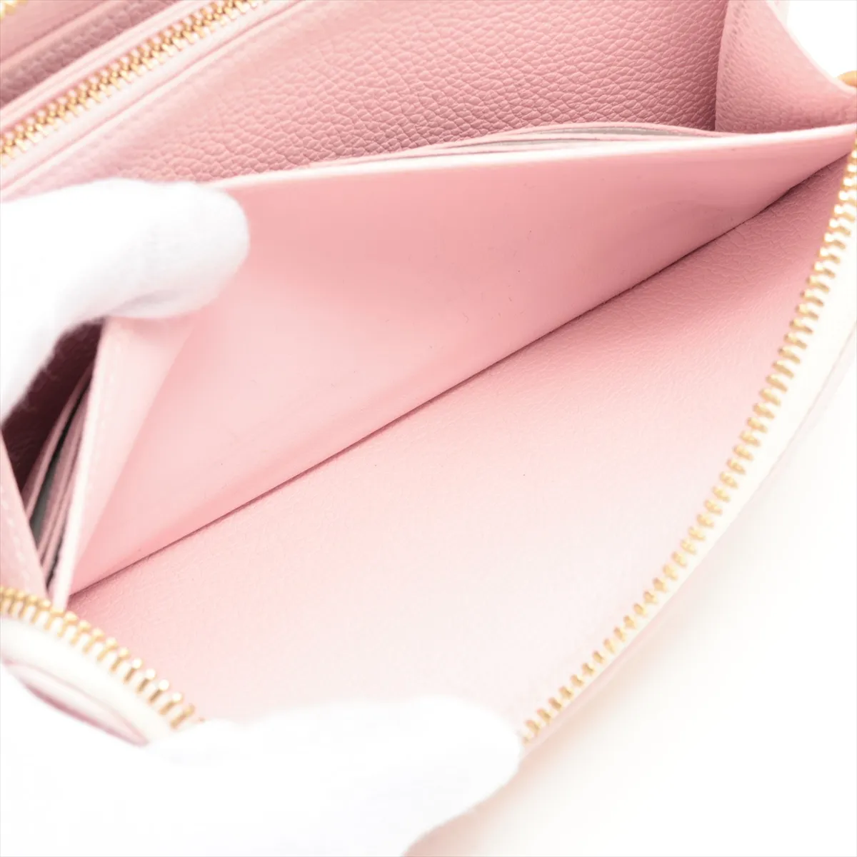 Monogram Empreinte Zippy Wallet M81299 Pink Round Zip Wallet (RFID detected) — view 9