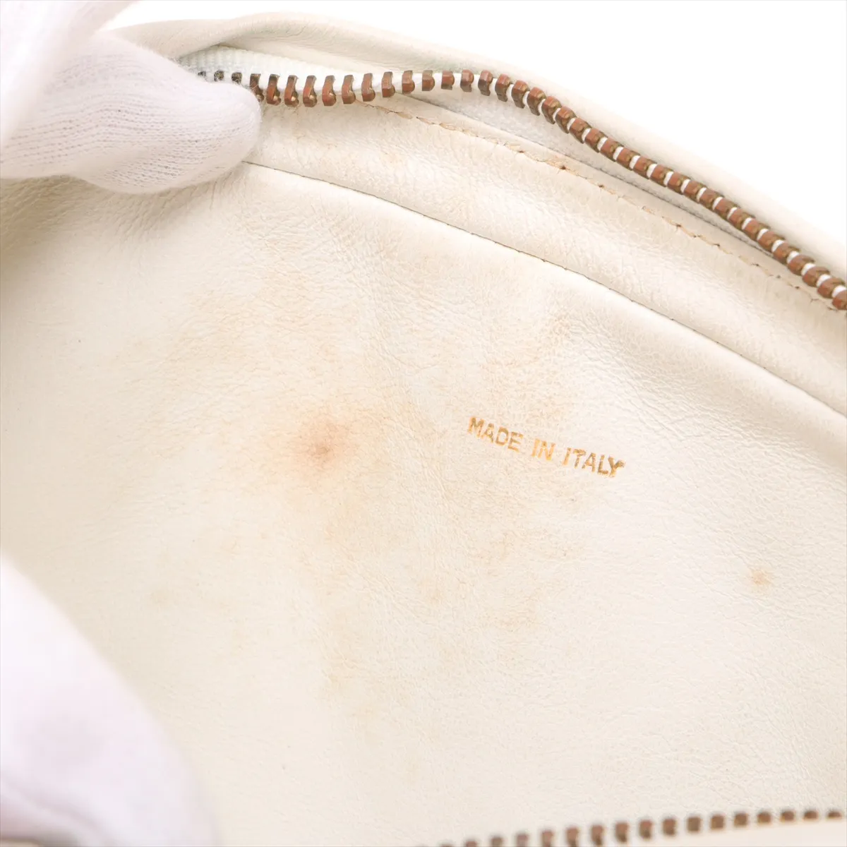 Matelasse Lambskin Chain Shoulder Bag Fringe White Gold Hardware 1989265 No. 1 — view 10