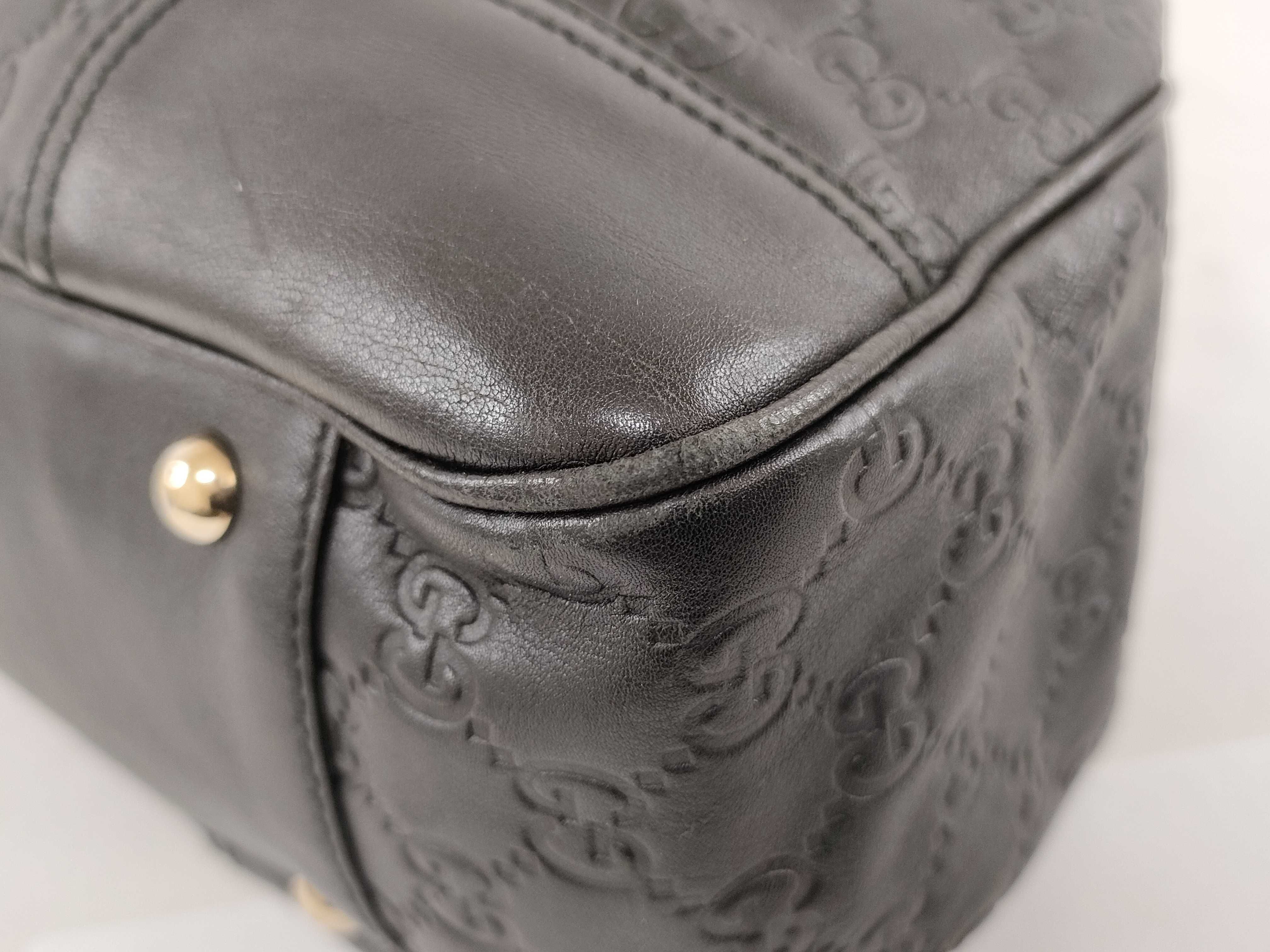 Guccissima Princy Leather Tote Bag 163805 — view 4