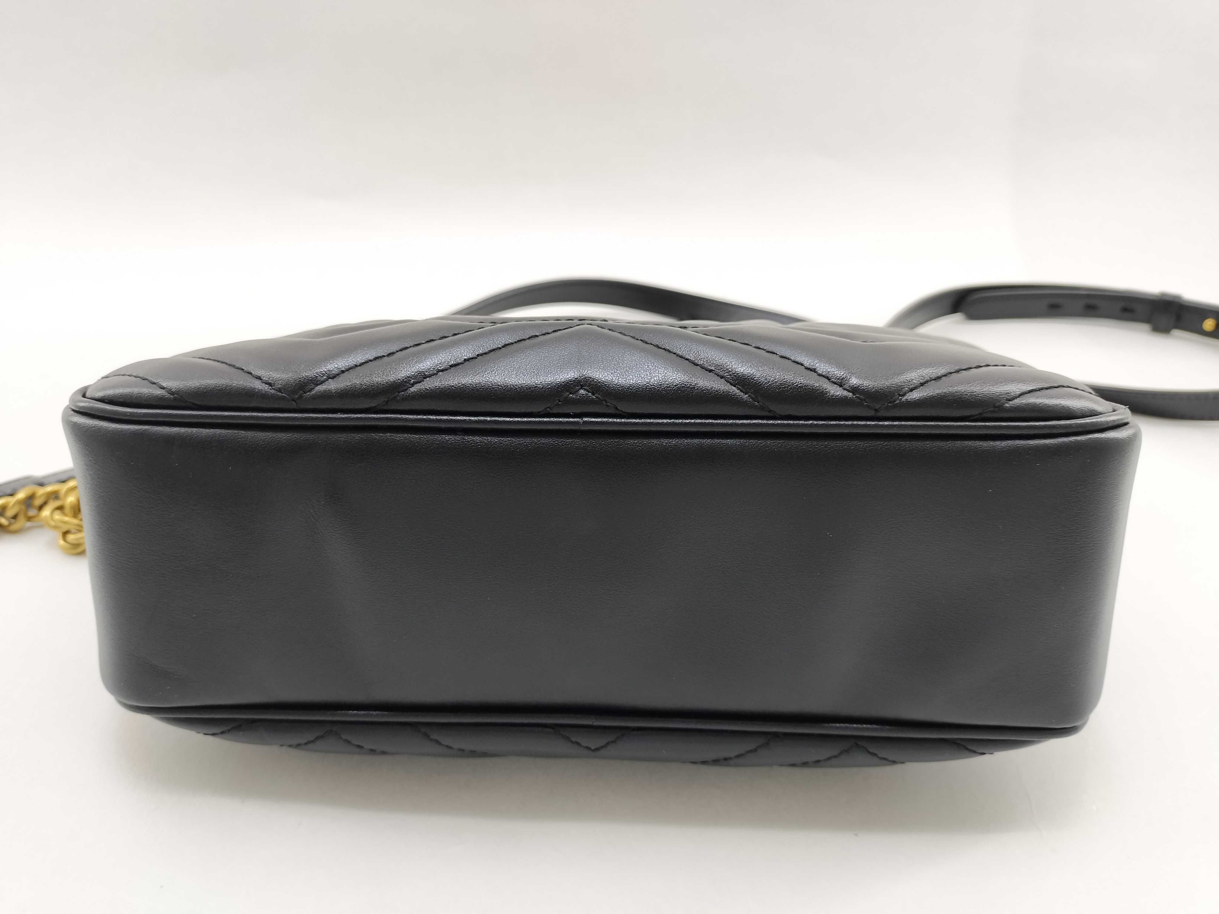 GG Marmont Leather Chain Shoulder Bag, Black, 447632 (Shoulder Bag) — view 5