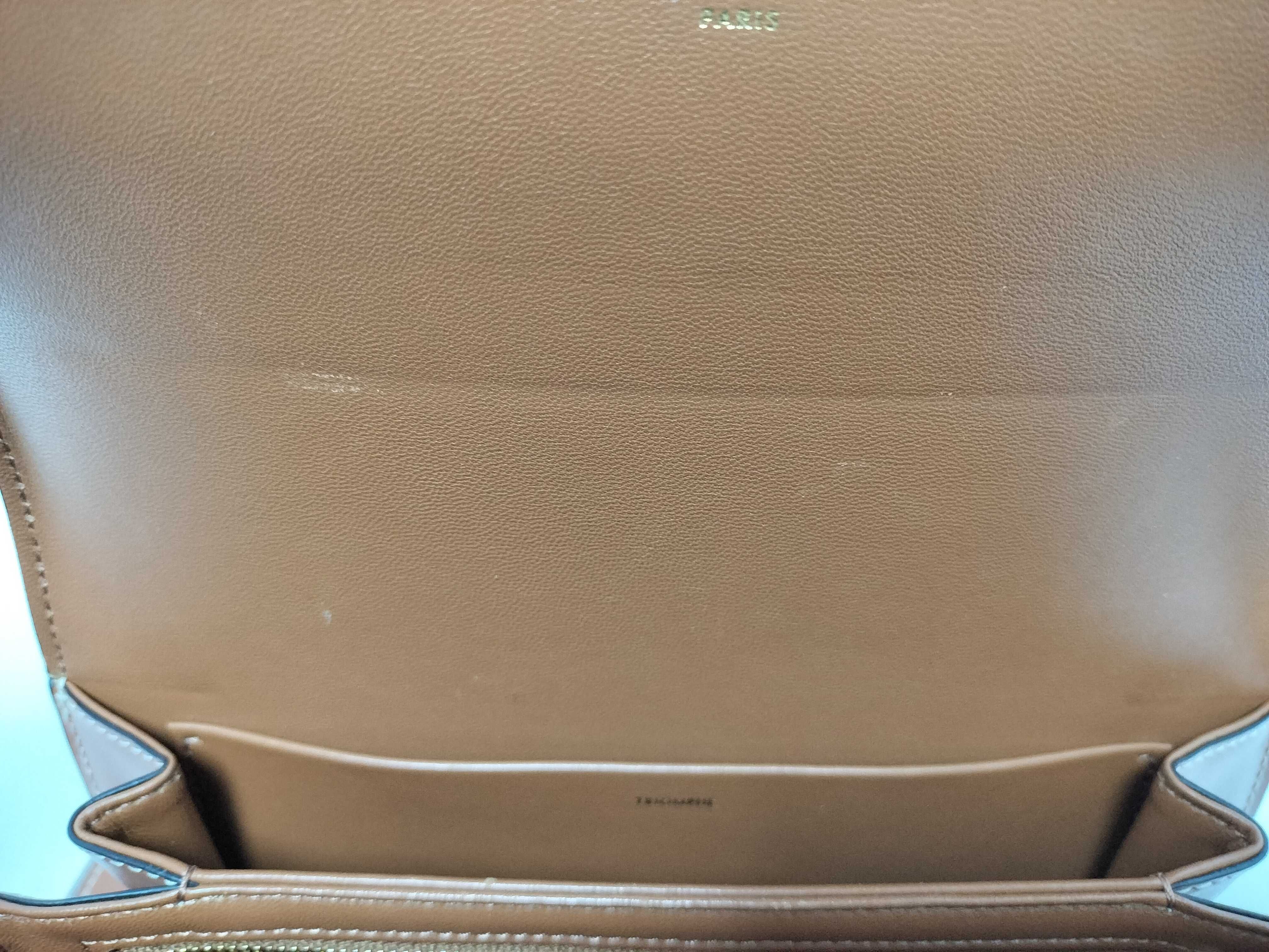 Triomphe Chain Shoulder Bag, Brown Shoulder Bag — view 11
