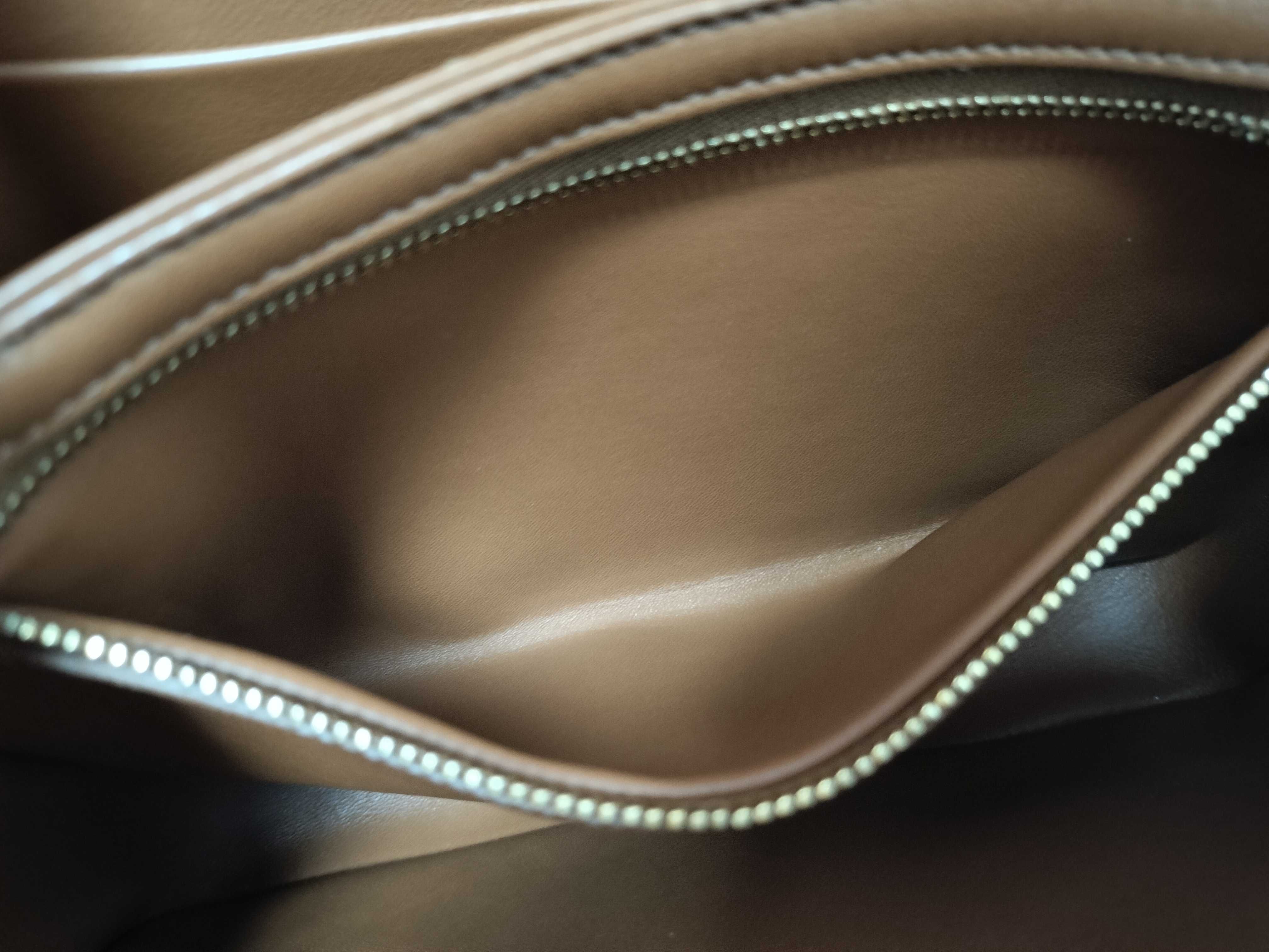 Triomphe Chain Shoulder Bag, Brown Shoulder Bag — view 13