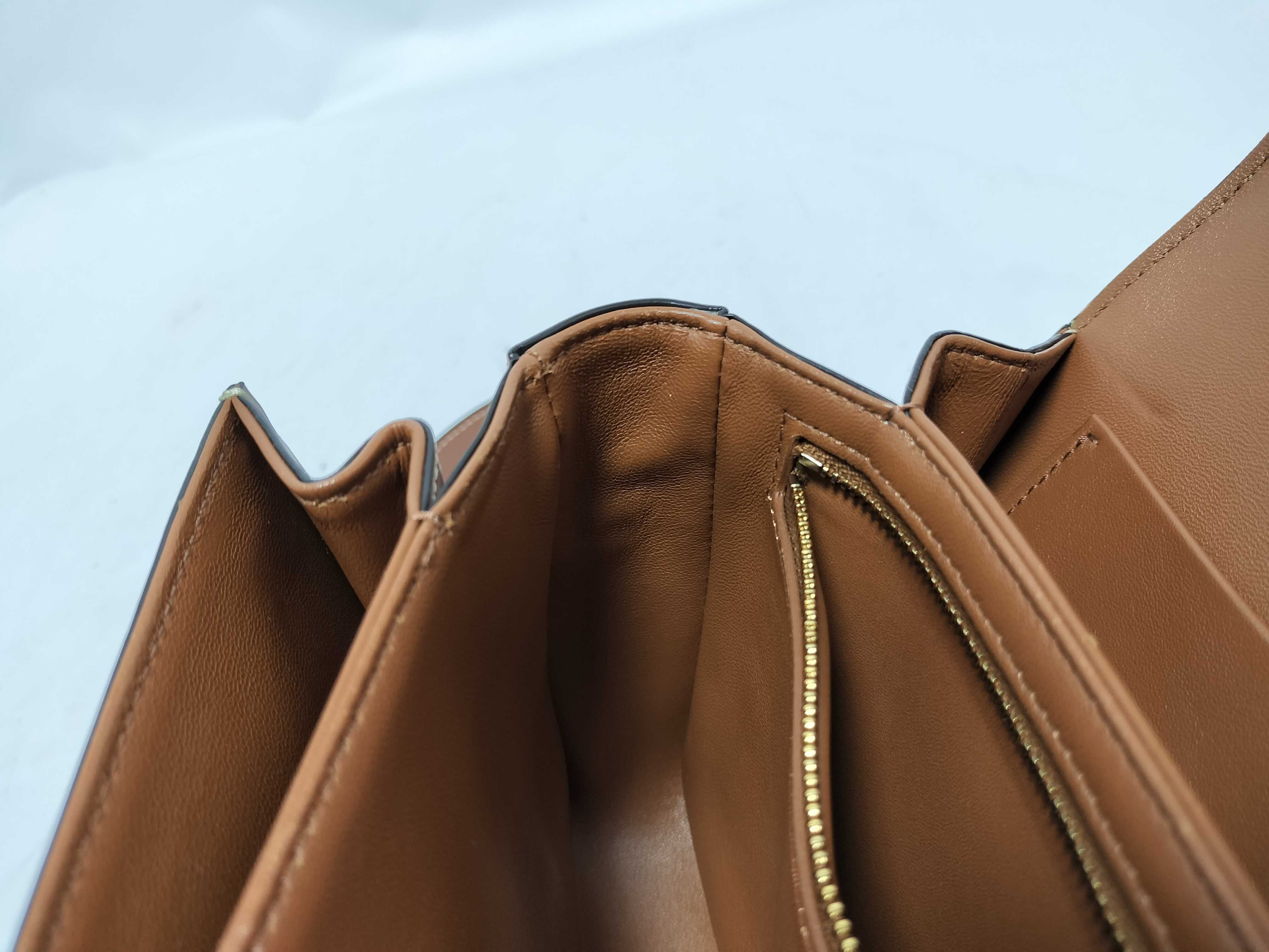 Triomphe Chain Shoulder Bag, Brown Shoulder Bag — view 14