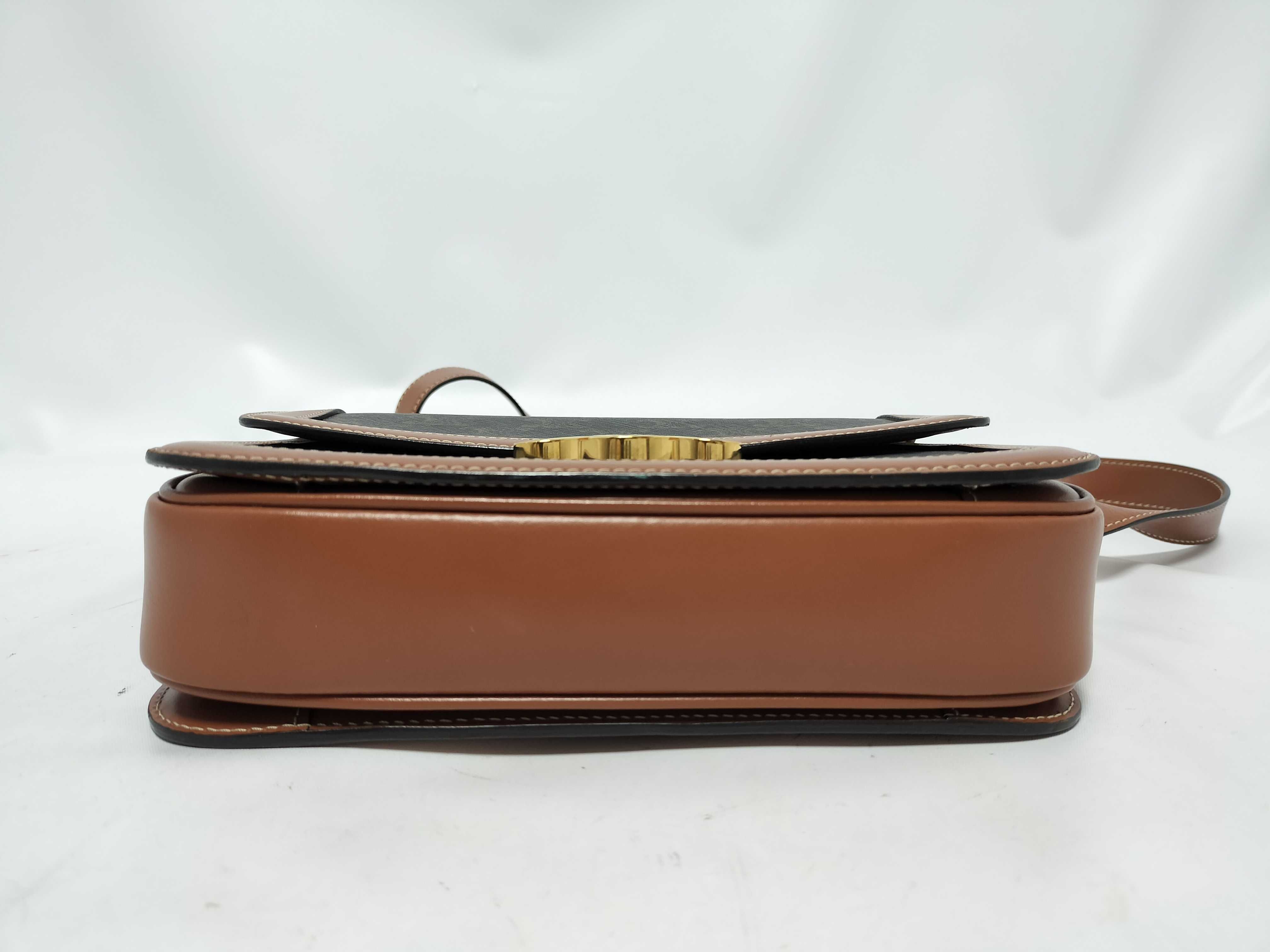 Triomphe Chain Shoulder Bag, Brown Shoulder Bag — view 6