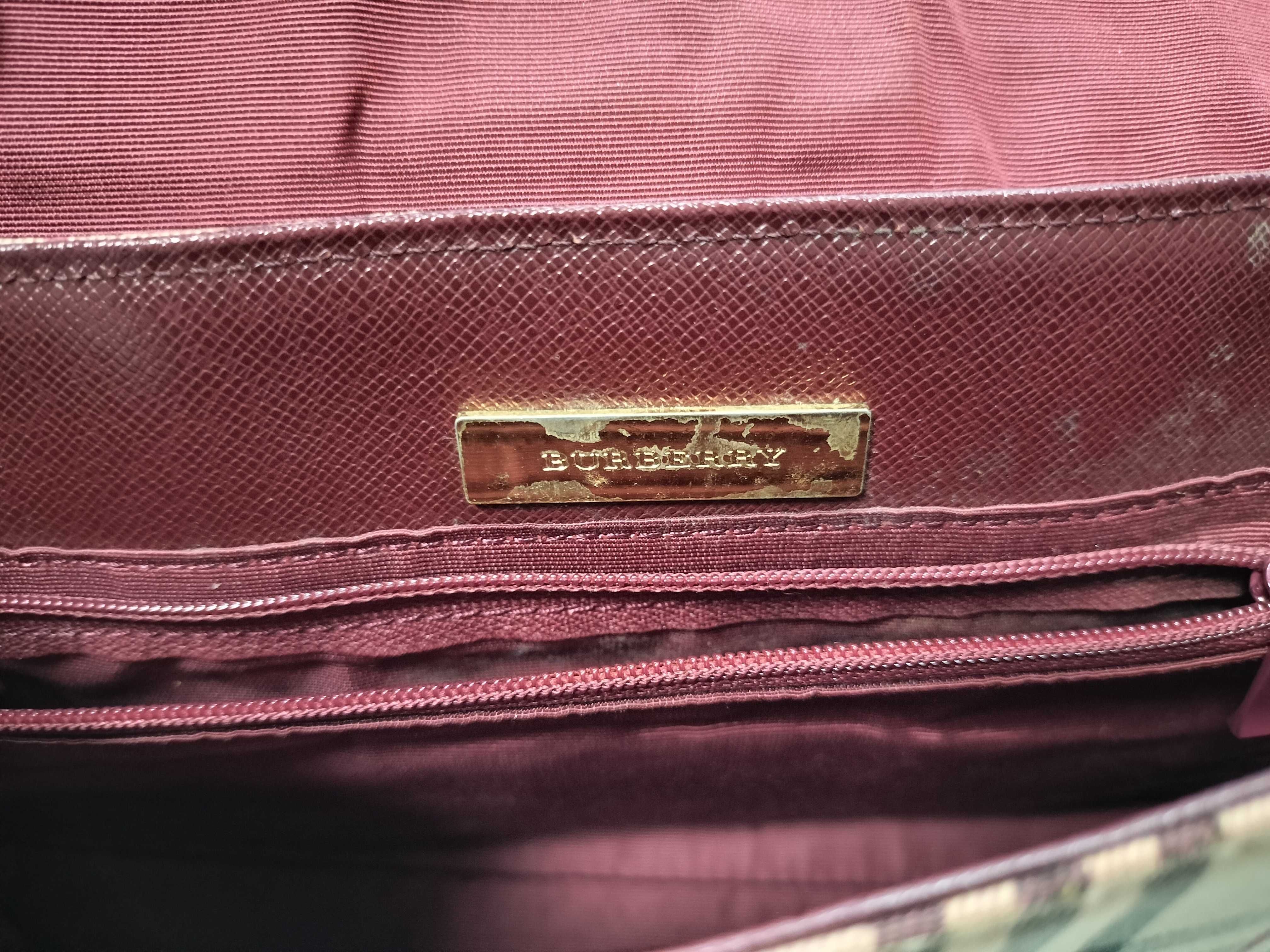 Nova Check Bordeaux Shoulder Bag — view 13