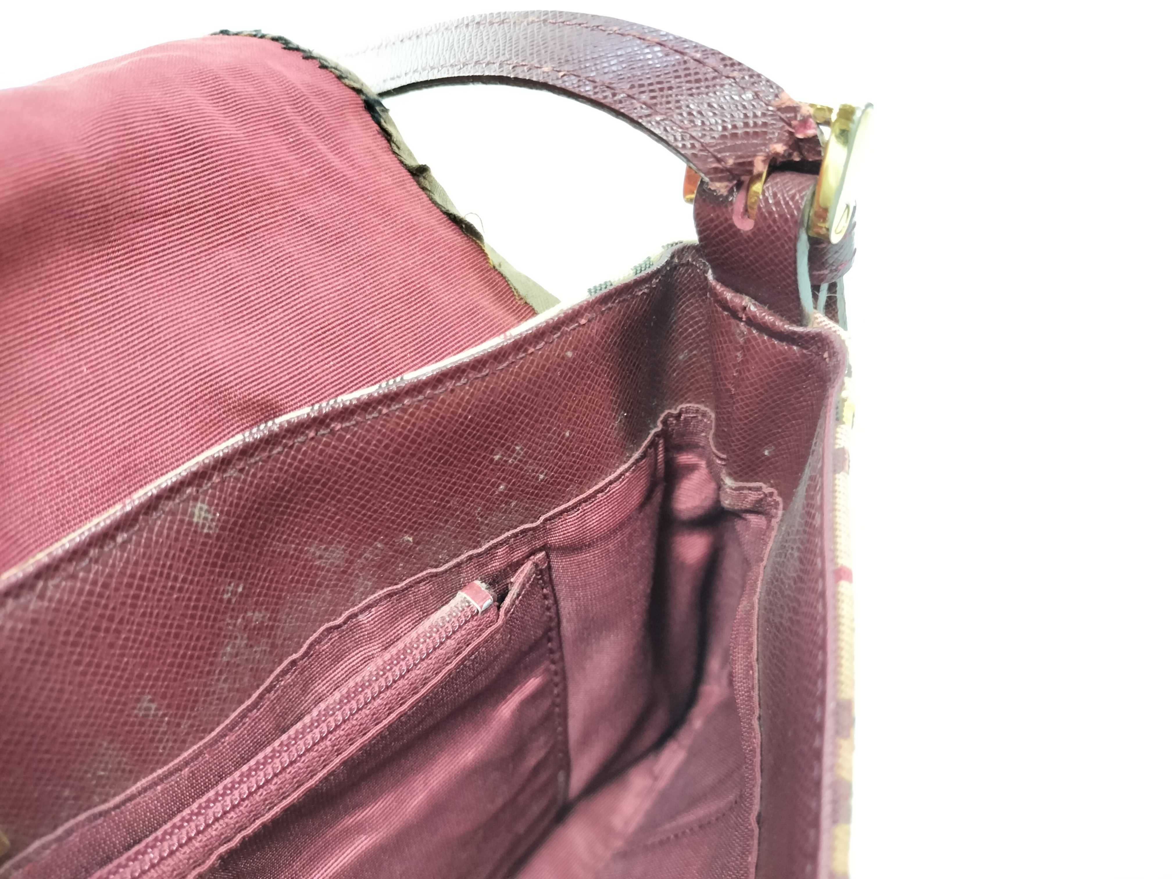 Nova Check Bordeaux Shoulder Bag — view 10