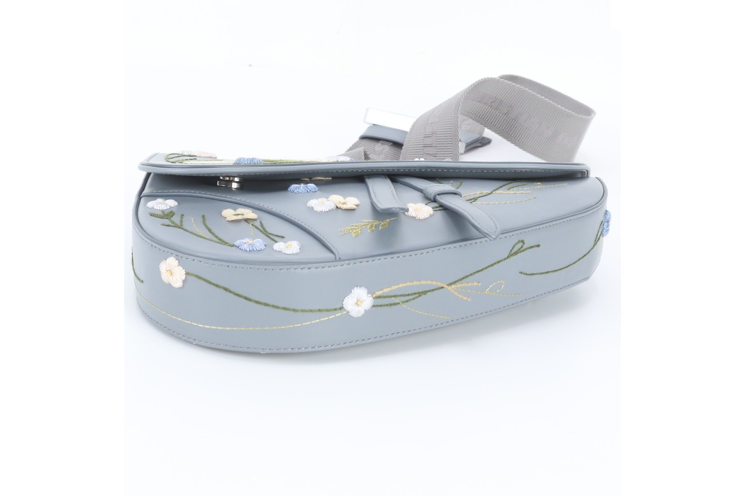 Saddle Flower Embroidered Leather Shoulder Bag (Crossbody) — view 6