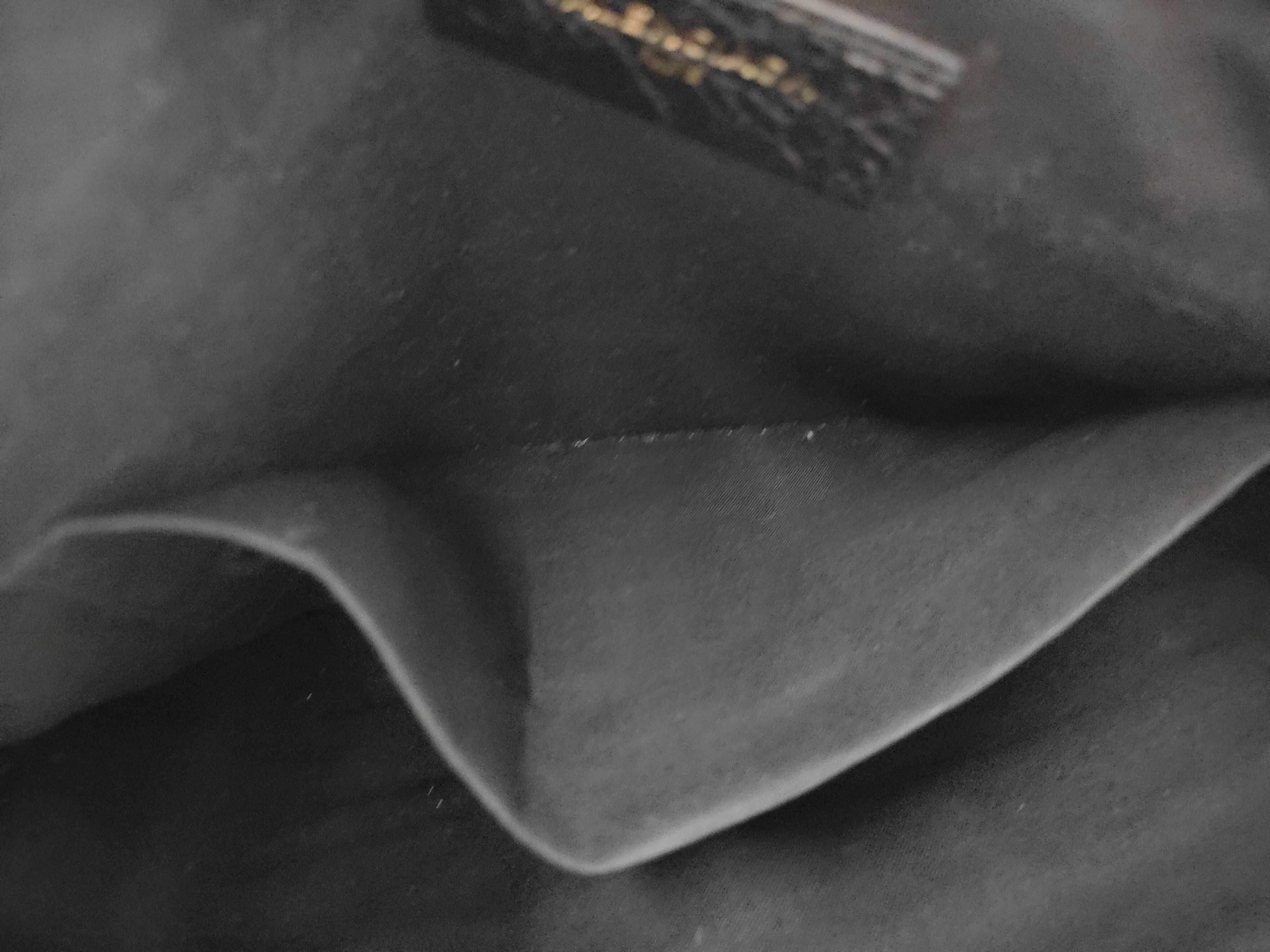 Black Leather Vintage Clutch Bag — view 7