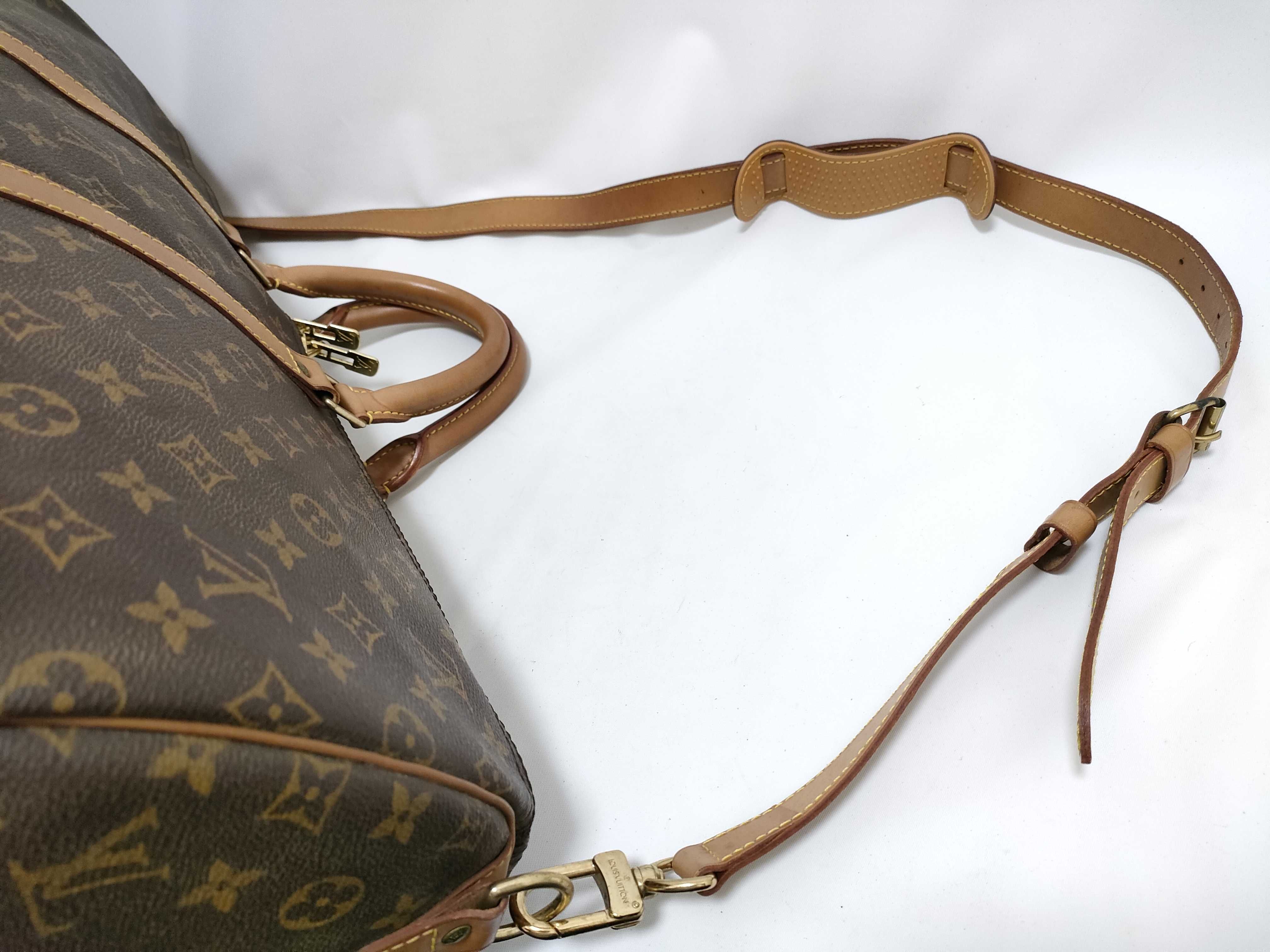 Monogram Vuitton Keepall Bandoulière 55 Boston Bag — view 6